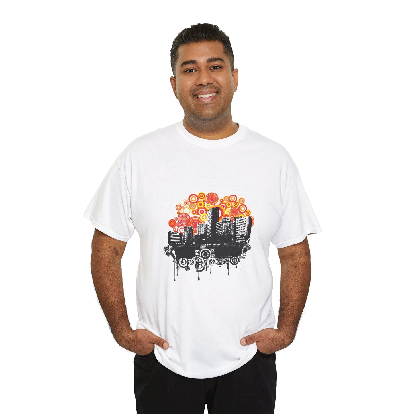 Urban City Unisex Heavy Cotton Tee | Stylish Graphic T-Shirt for City Life Enthusiasts - ArtShirt Couture