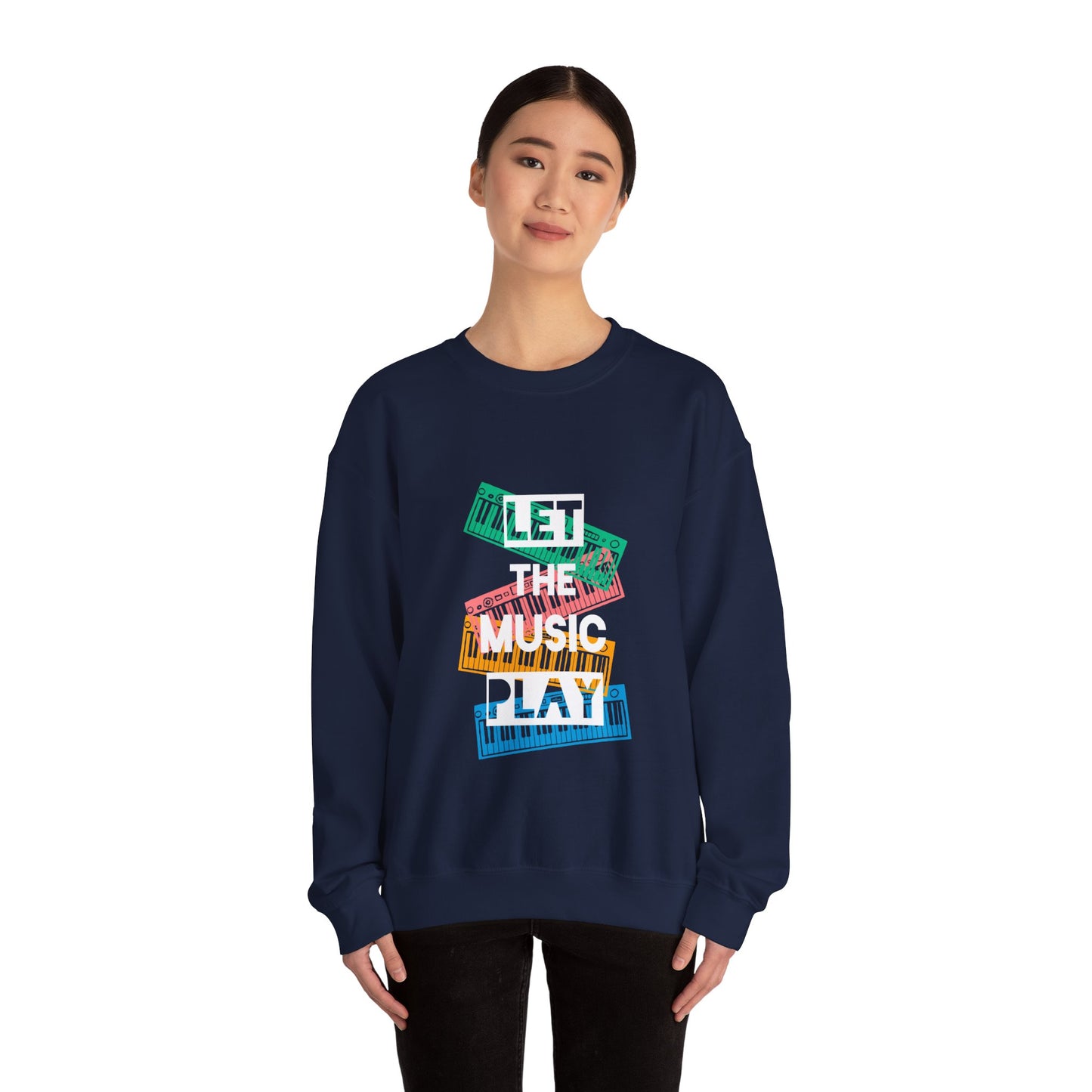 Let the music play Unisex Heavy Blend™ Crewneck Sweatshirt - ArtShirt Couture