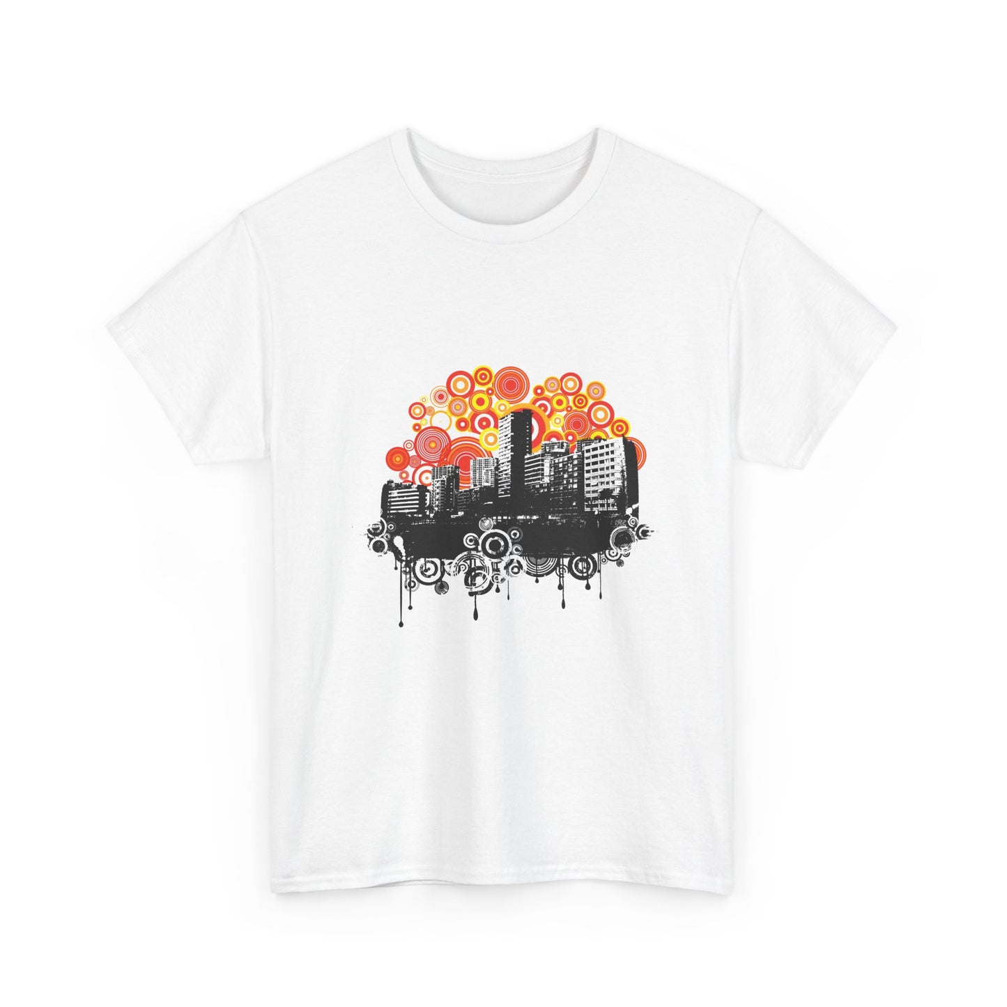Urban City Unisex Heavy Cotton Tee | Stylish Graphic T-Shirt for City Life Enthusiasts - ArtShirt Couture