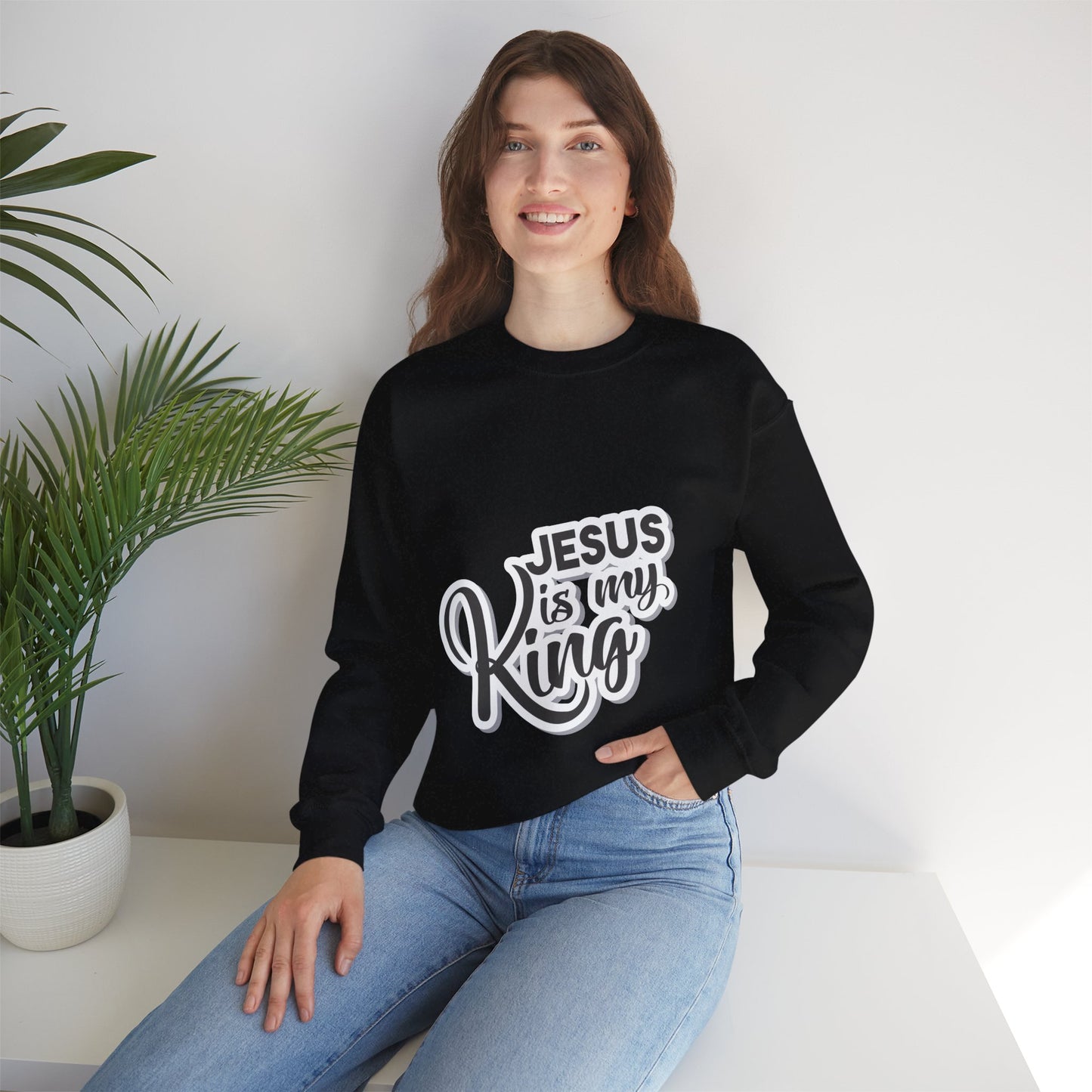 Jesus is my king Unisex Heavy Blend™ Crewneck Sweatshirt - ArtShirt Couture