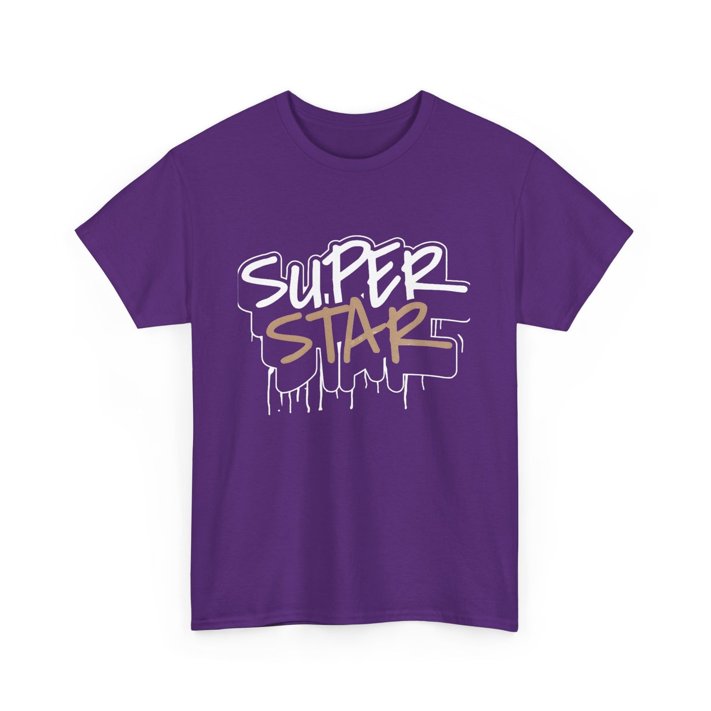 Super Stars Unisex Heavy Cotton Tee | Casual and Stylish T-Shirt for All Ages - ArtShirt Couture