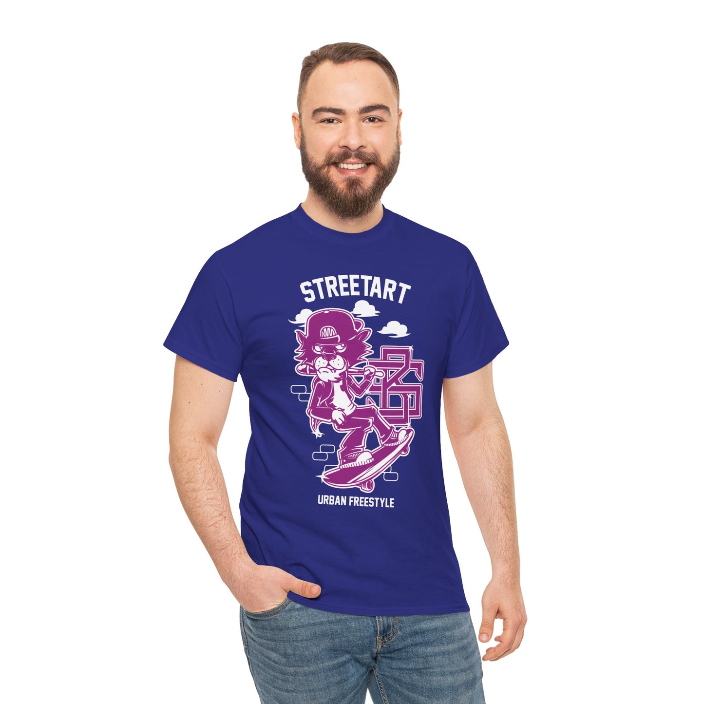 Streetart Urban Style Unisex Heavy Cotton Tee | Trendy Graphic T-Shirt for Urban Fashion Lovers - ArtShirt Couture