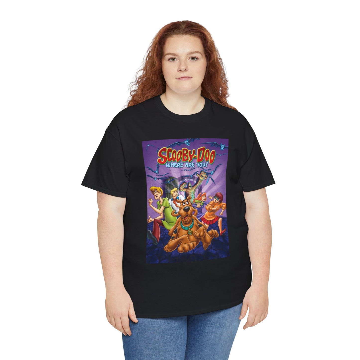 Scooby Doo Unisex Heavy Cotton Tee | Fun Graphic T-Shirt for Cartoon Fans - ArtShirt Couture
