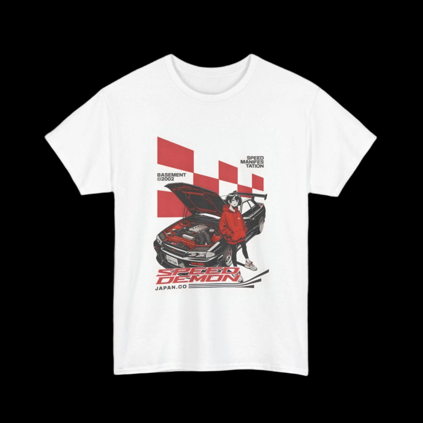 Speed Demon Unisex Heavy Cotton Tee | Stylish Graphic T-Shirt for Racing Enthusiasts - ArtShirt Couture