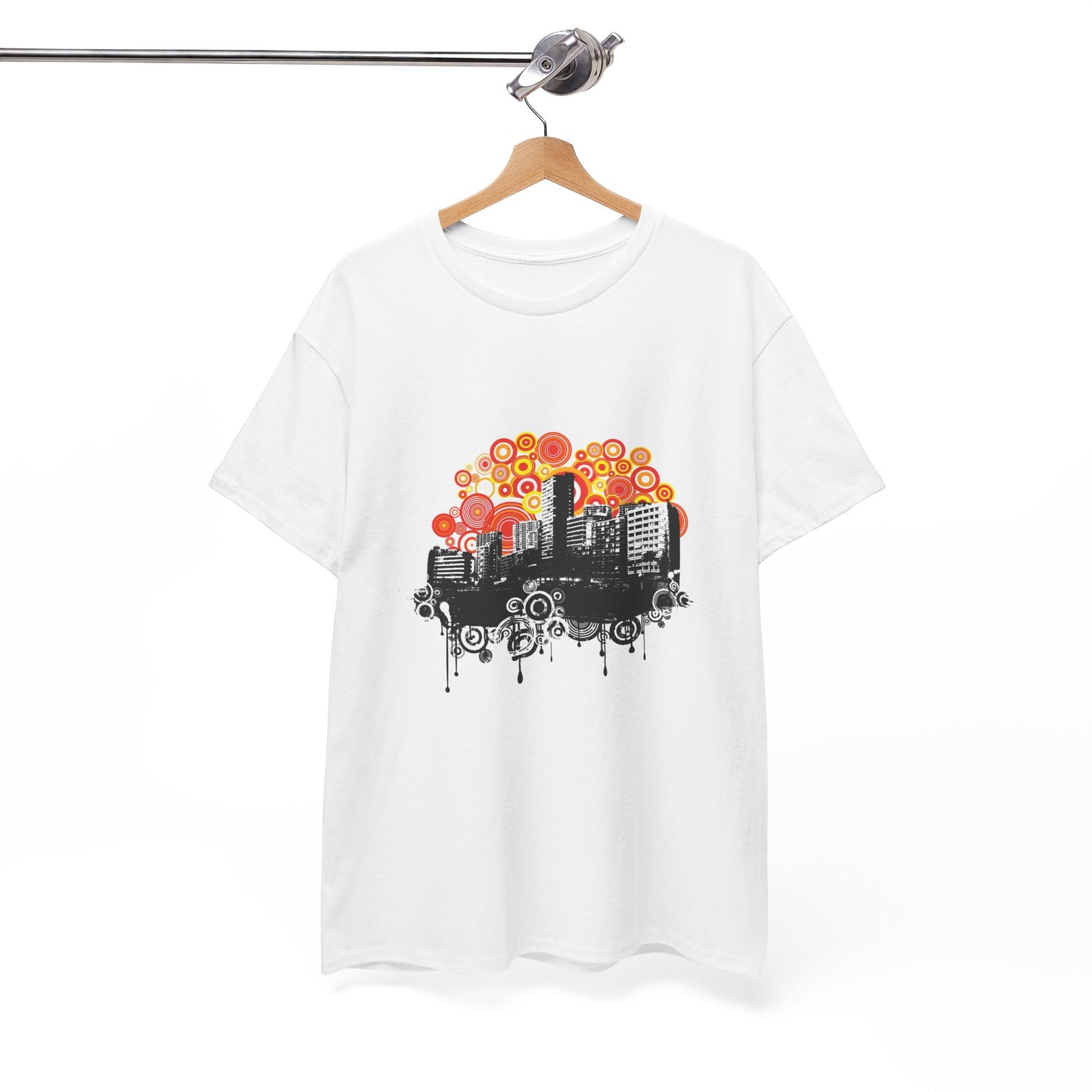 Urban City Unisex Heavy Cotton Tee | Stylish Graphic T-Shirt for City Life Enthusiasts - ArtShirt Couture