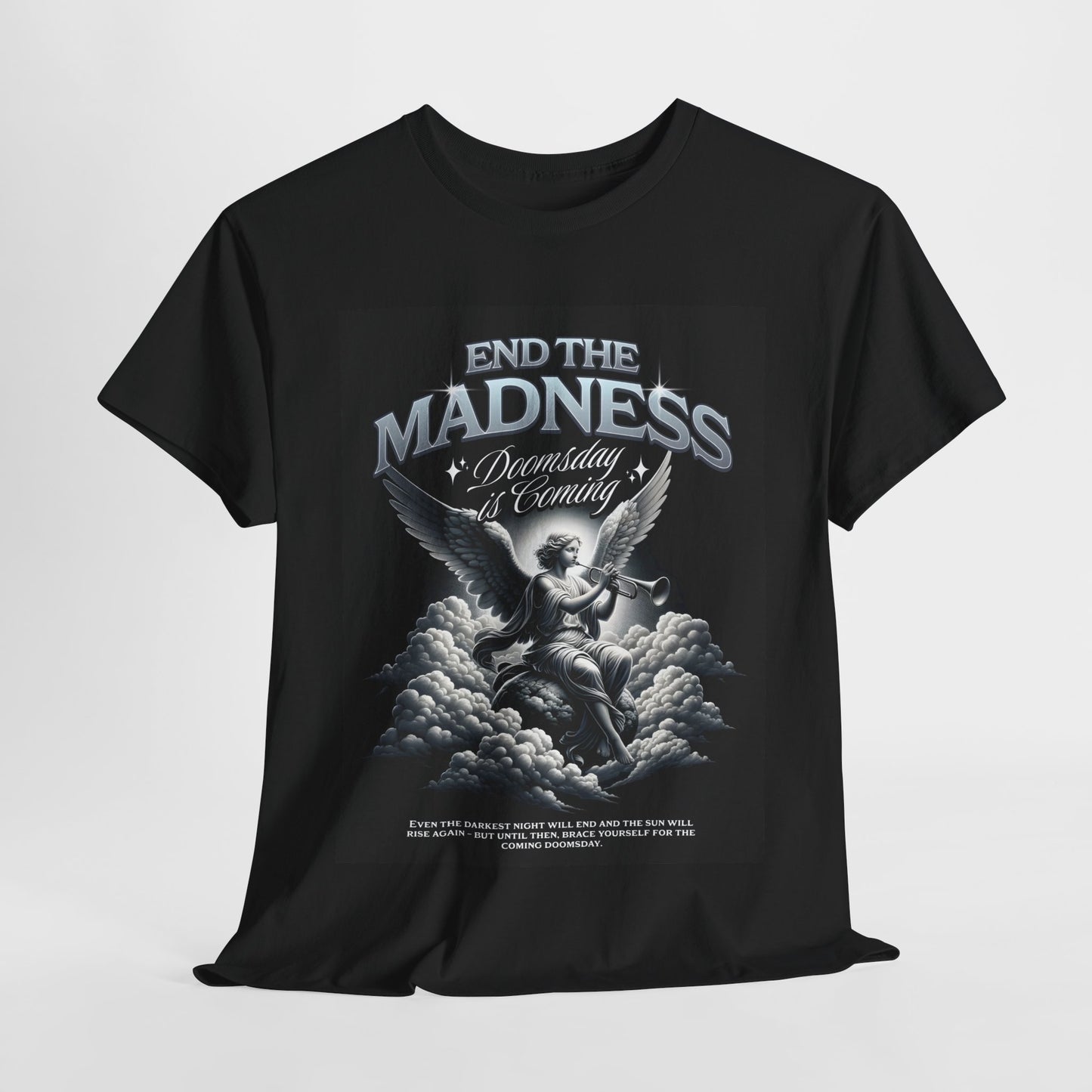 End the Madness Unisex Heavy Cotton Tee | Bold Graphic T-Shirt - Artshirtcouture