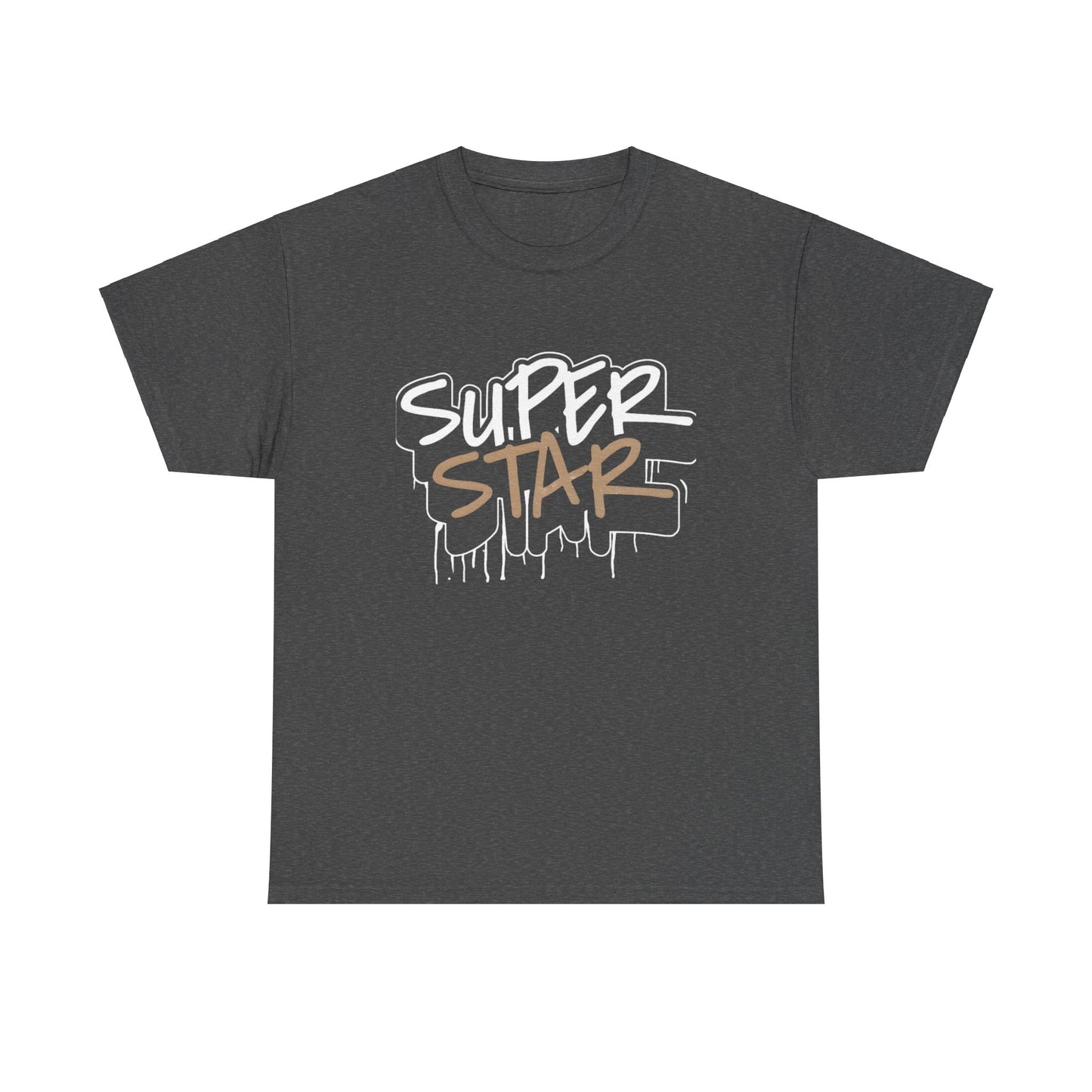 Super Stars Unisex Heavy Cotton Tee | Casual and Stylish T-Shirt for All Ages - ArtShirt Couture