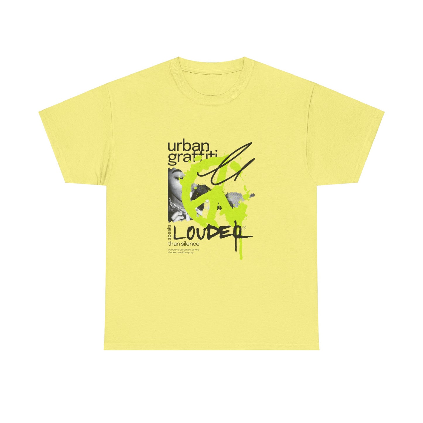 Urban Graffiti Unisex Heavy Cotton Tee | Stylish Graphic T-Shirt for Street Art Lovers - ArtShirt Couture