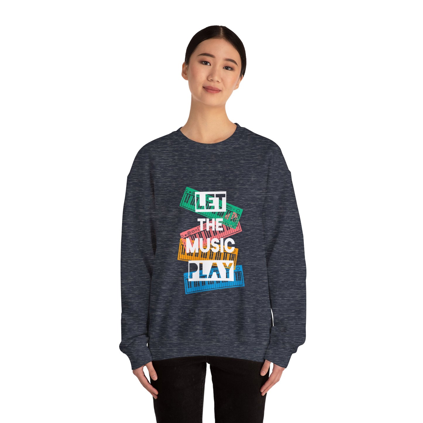 Let the music play Unisex Heavy Blend™ Crewneck Sweatshirt - ArtShirt Couture