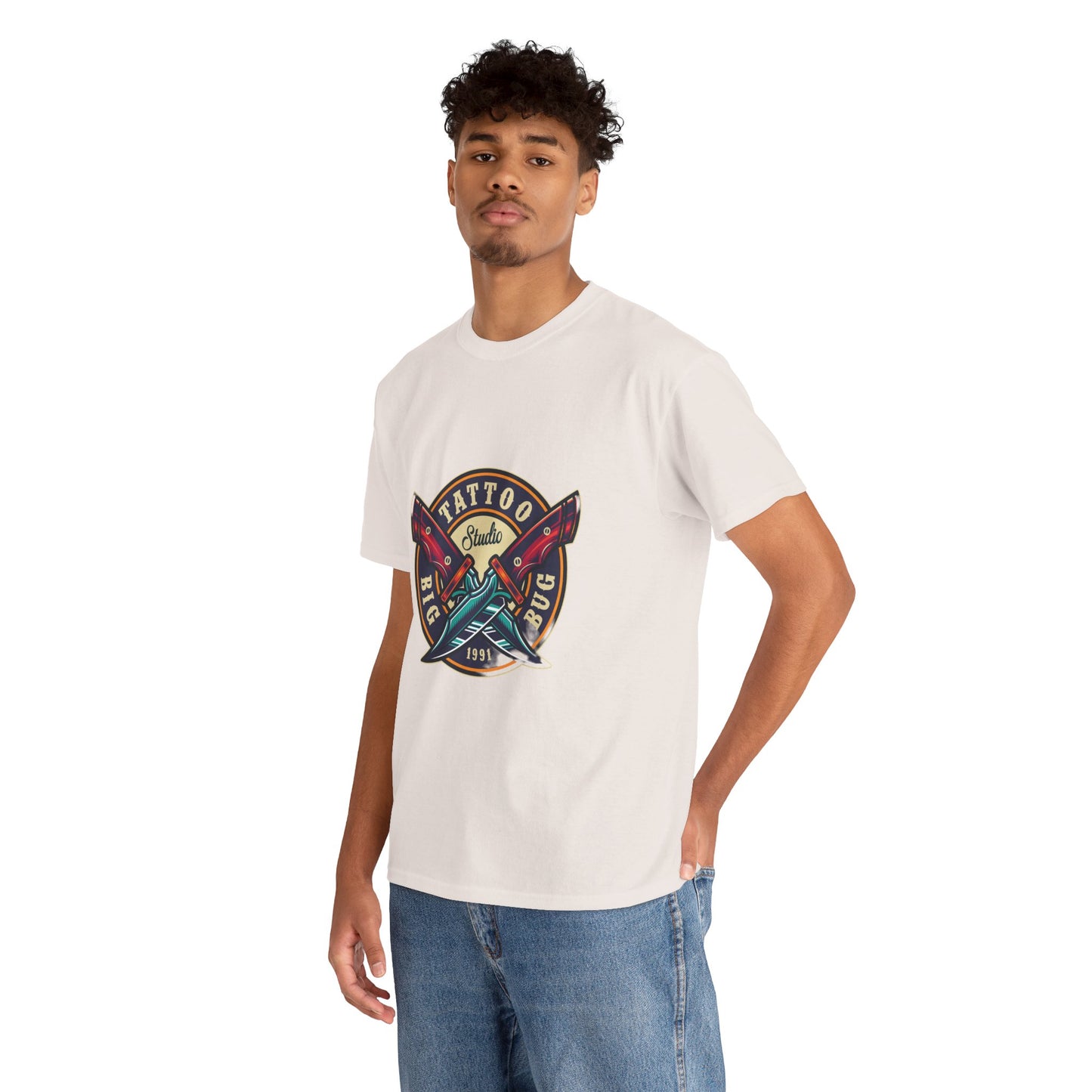 Tattoo Unisex Heavy Cotton Tee | Stylish Graphic T-Shirt for Tattoo Enthusiasts - ArtShirt Couture
