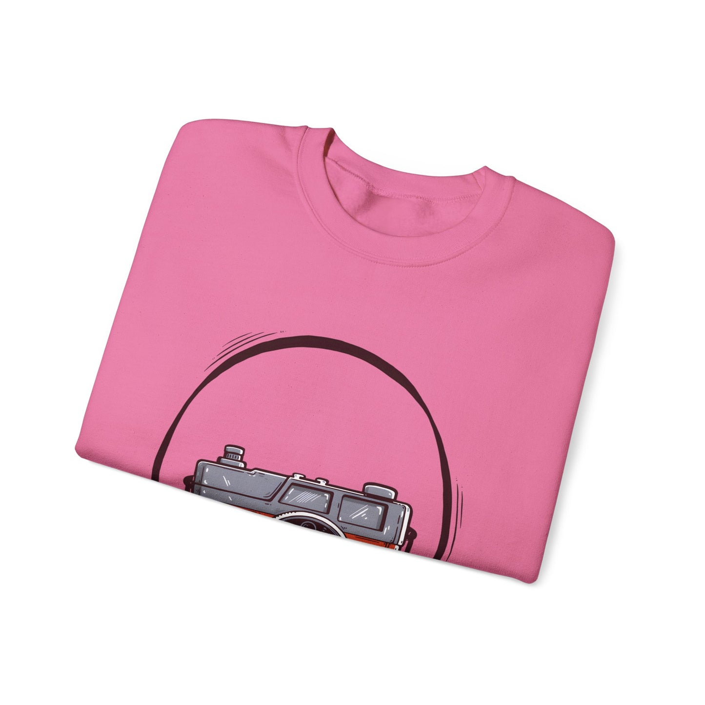 The Camera Unisex Heavy Blend™ Crewneck Sweatshirt | Stylish Graphic Sweatshirt for Photography Lovers - ArtShirt Couture
