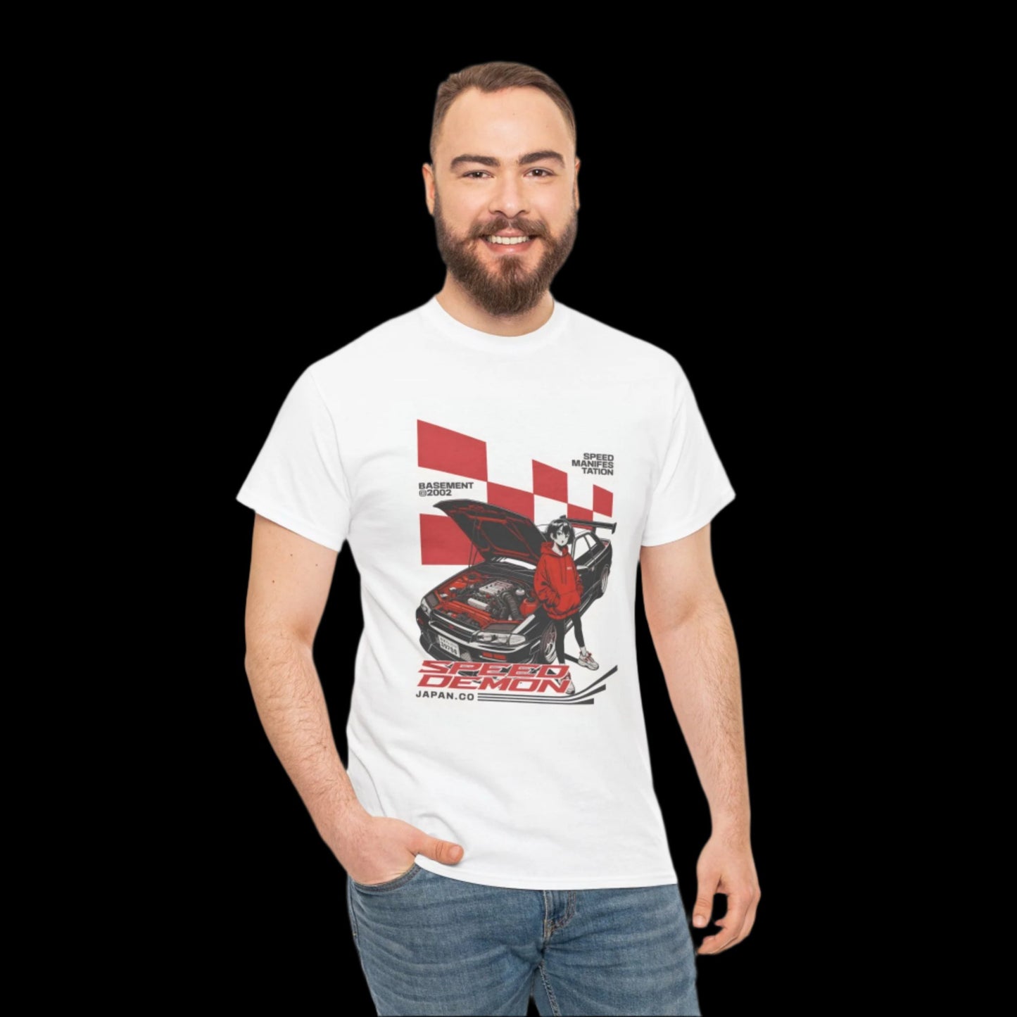 Speed Demon Unisex Heavy Cotton Tee | Stylish Graphic T-Shirt for Racing Enthusiasts - ArtShirt Couture