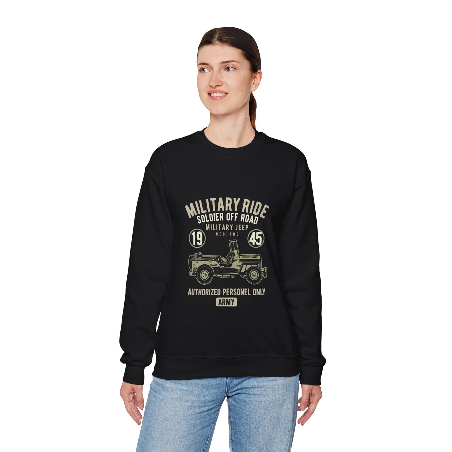 Military ride Unisex Heavy Blend™ Crewneck Sweatshirt - ArtShirt Couture