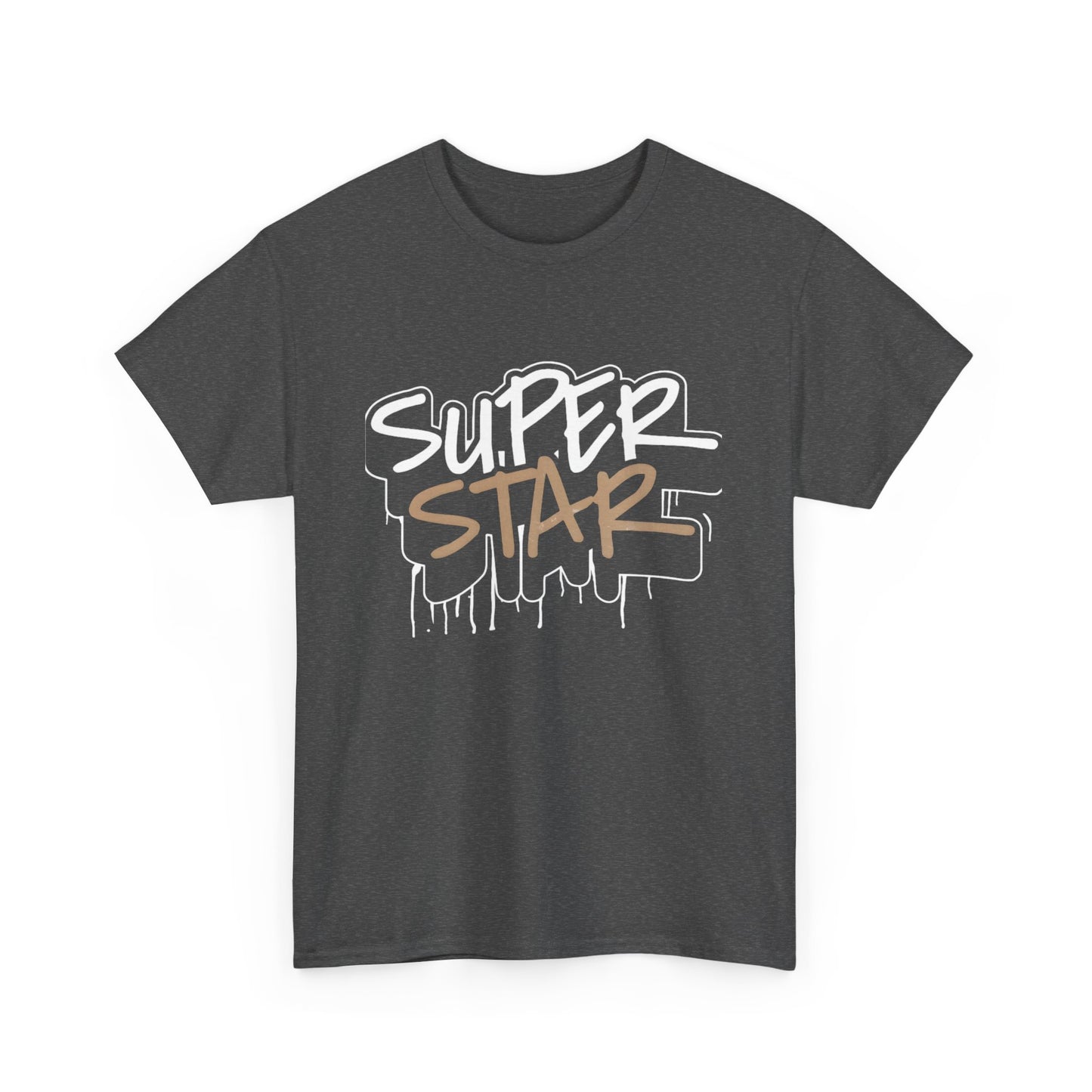 Super Stars Unisex Heavy Cotton Tee | Casual and Stylish T-Shirt for All Ages - ArtShirt Couture