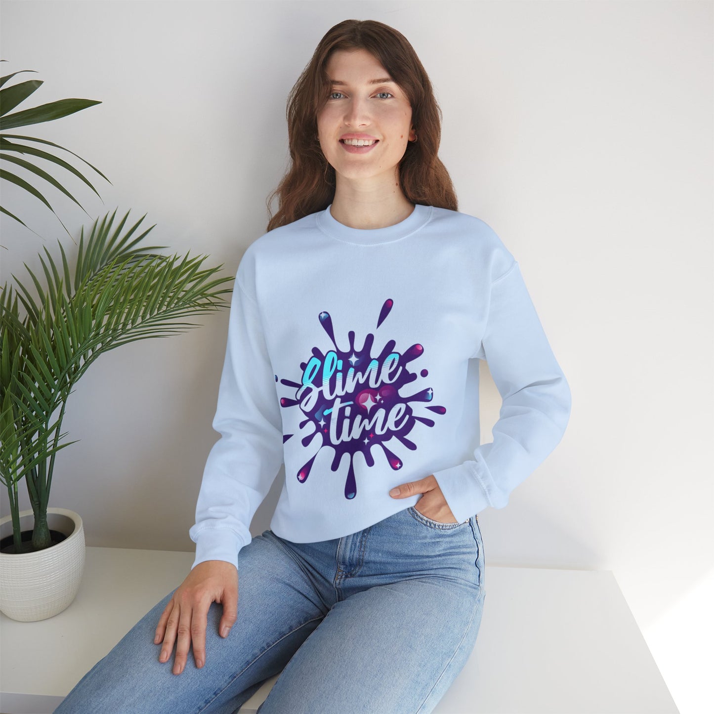 Slime Time Unisex Heavy Blend™ Sweatshirt | Fun Graphic Sweatshirt for Playful Style - ArtShirt Couture