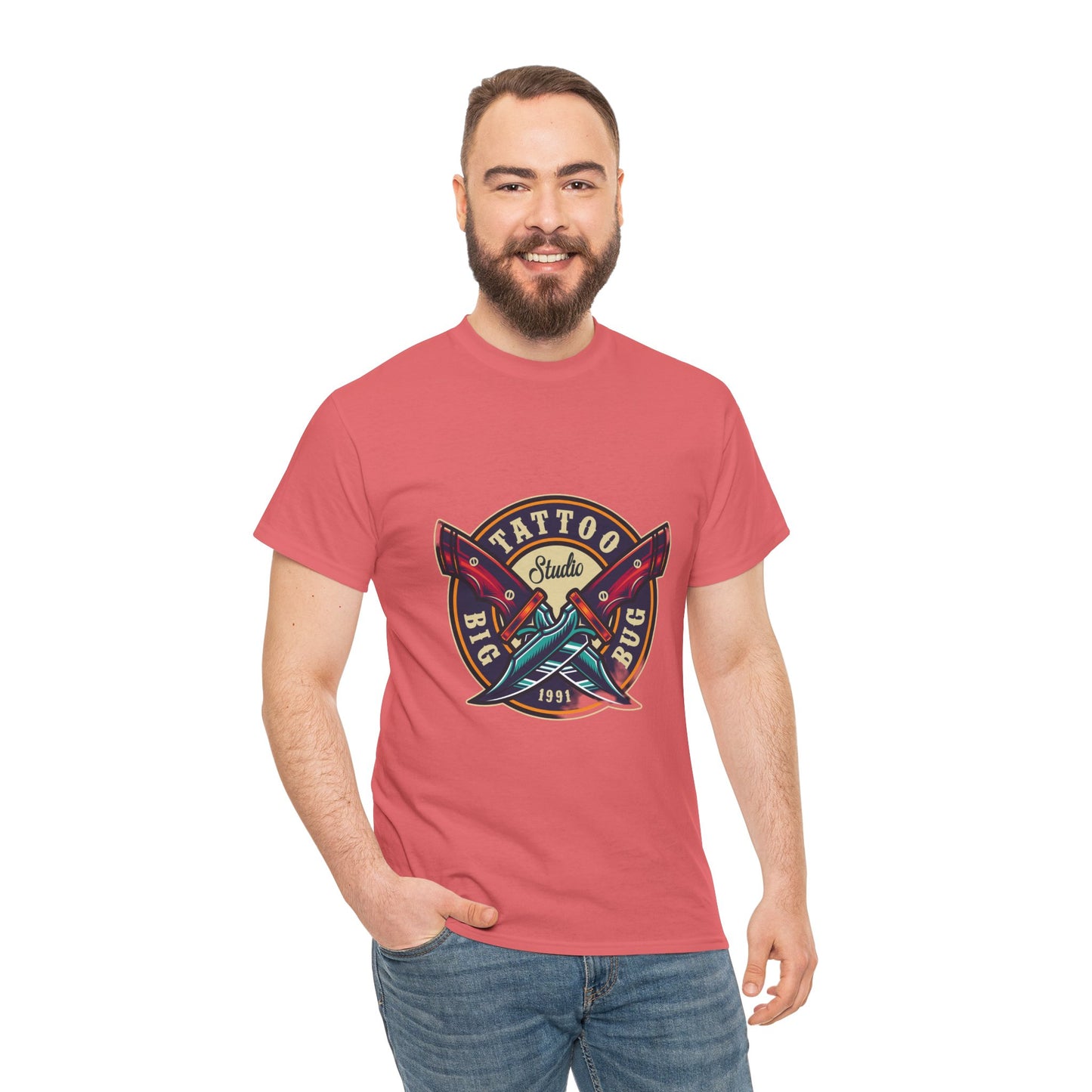 Tattoo Unisex Heavy Cotton Tee | Stylish Graphic T-Shirt for Tattoo Enthusiasts - ArtShirt Couture
