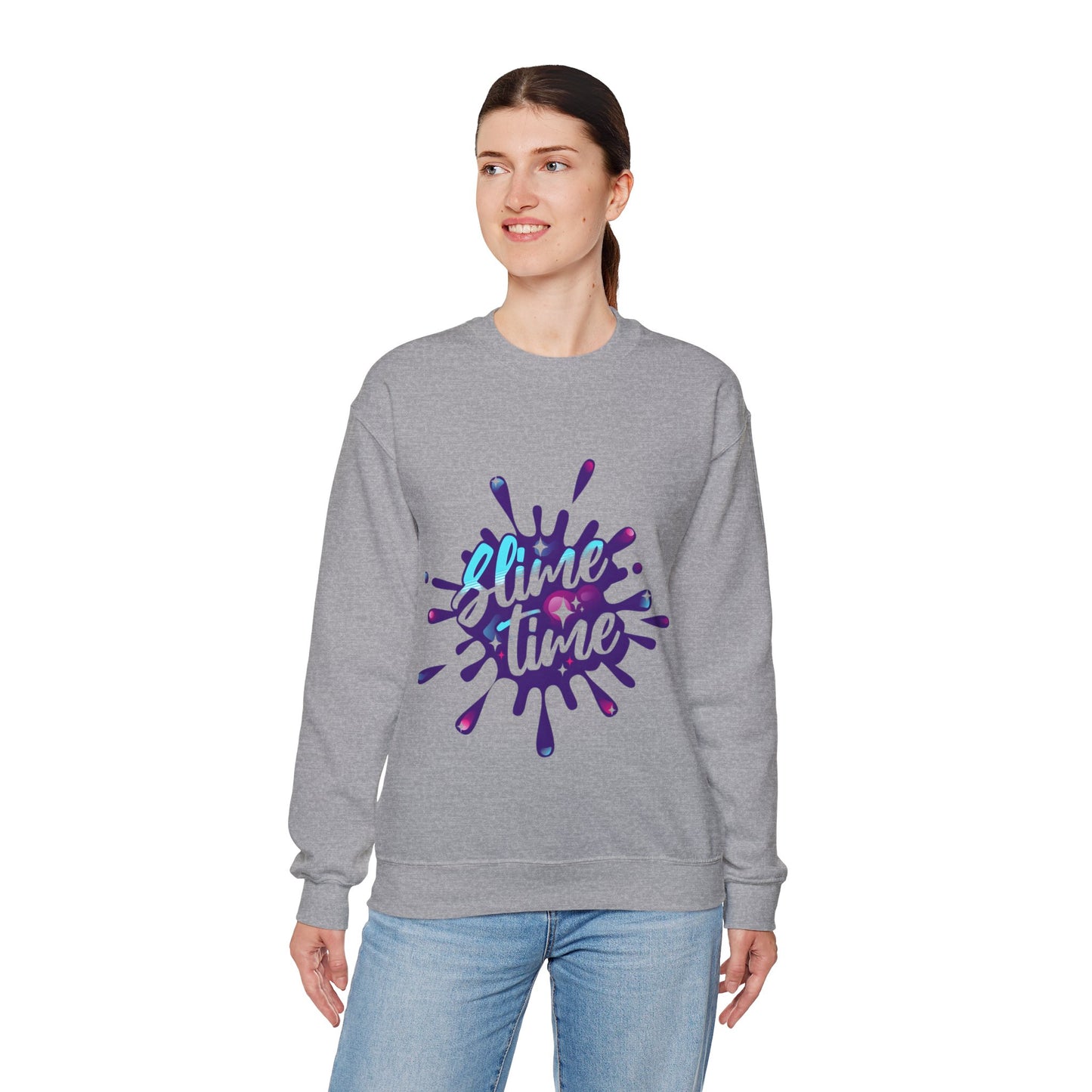 Slime Time Unisex Heavy Blend™ Sweatshirt | Fun Graphic Sweatshirt for Playful Style - ArtShirt Couture