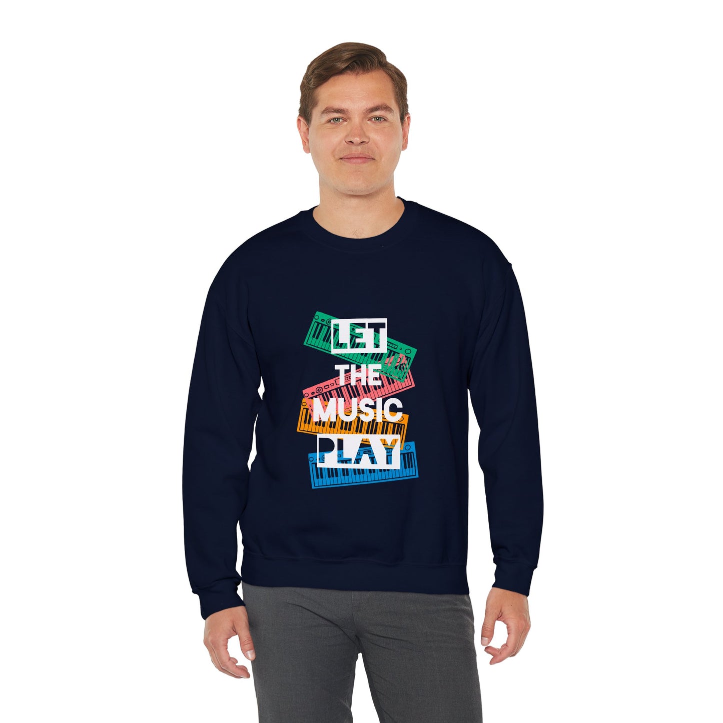 Let the music play Unisex Heavy Blend™ Crewneck Sweatshirt - ArtShirt Couture