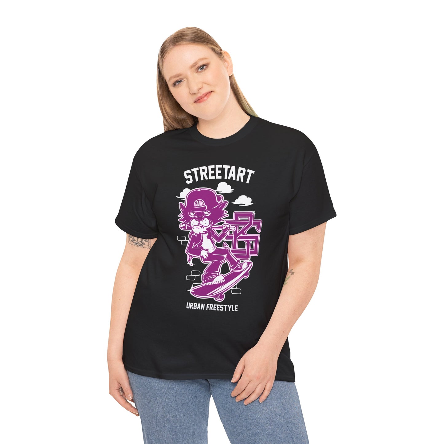 Streetart Urban Style Unisex Heavy Cotton Tee | Trendy Graphic T-Shirt for Urban Fashion Lovers - ArtShirt Couture