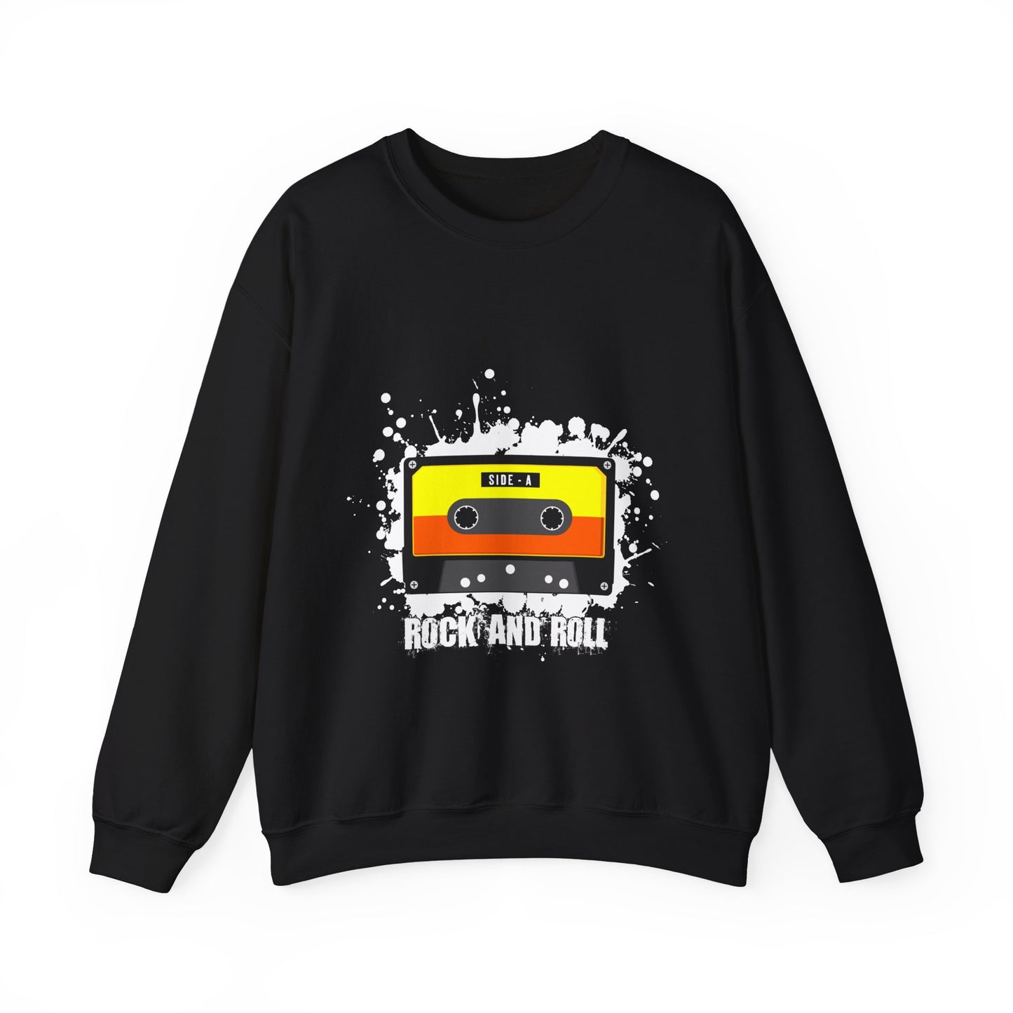 Rock 'N' Roll Unisex Heavy Blend™ Crewneck Sweatshirt | Classic Music Graphic Sweatshirt - ArtShirt Couture