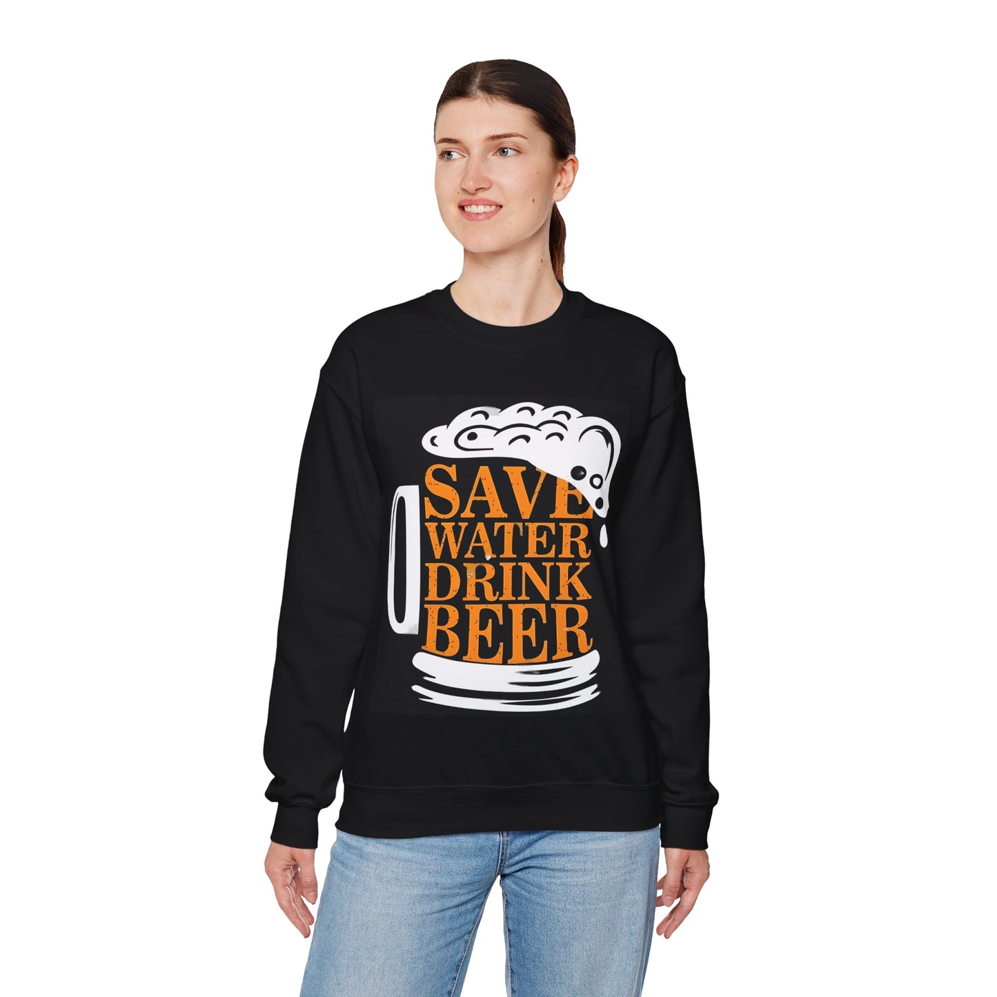 Save Water Drink Beer Unisex Heavy Blend™ Sweatshirt | Funny Graphic Sweatshirt for Beer Lovers - ArtShirt Couture