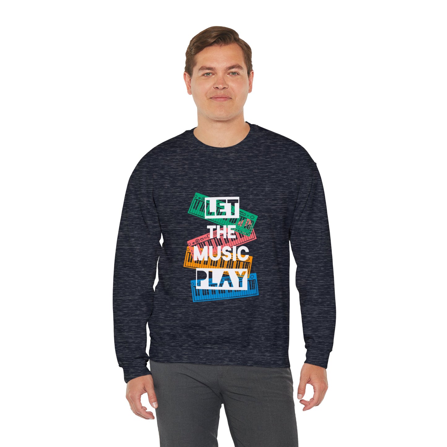 Let the music play Unisex Heavy Blend™ Crewneck Sweatshirt - ArtShirt Couture