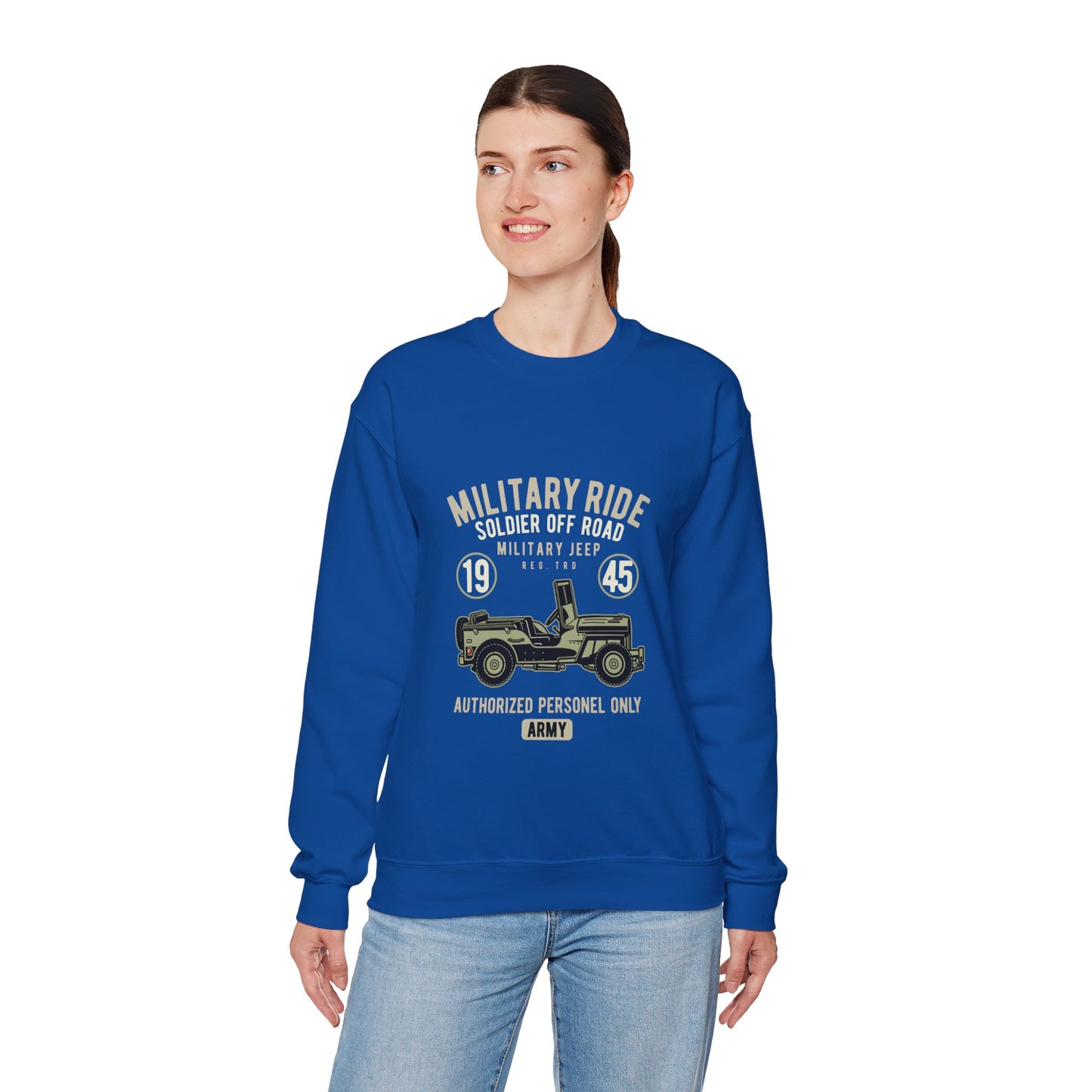 Military ride Unisex Heavy Blend™ Crewneck Sweatshirt - ArtShirt Couture