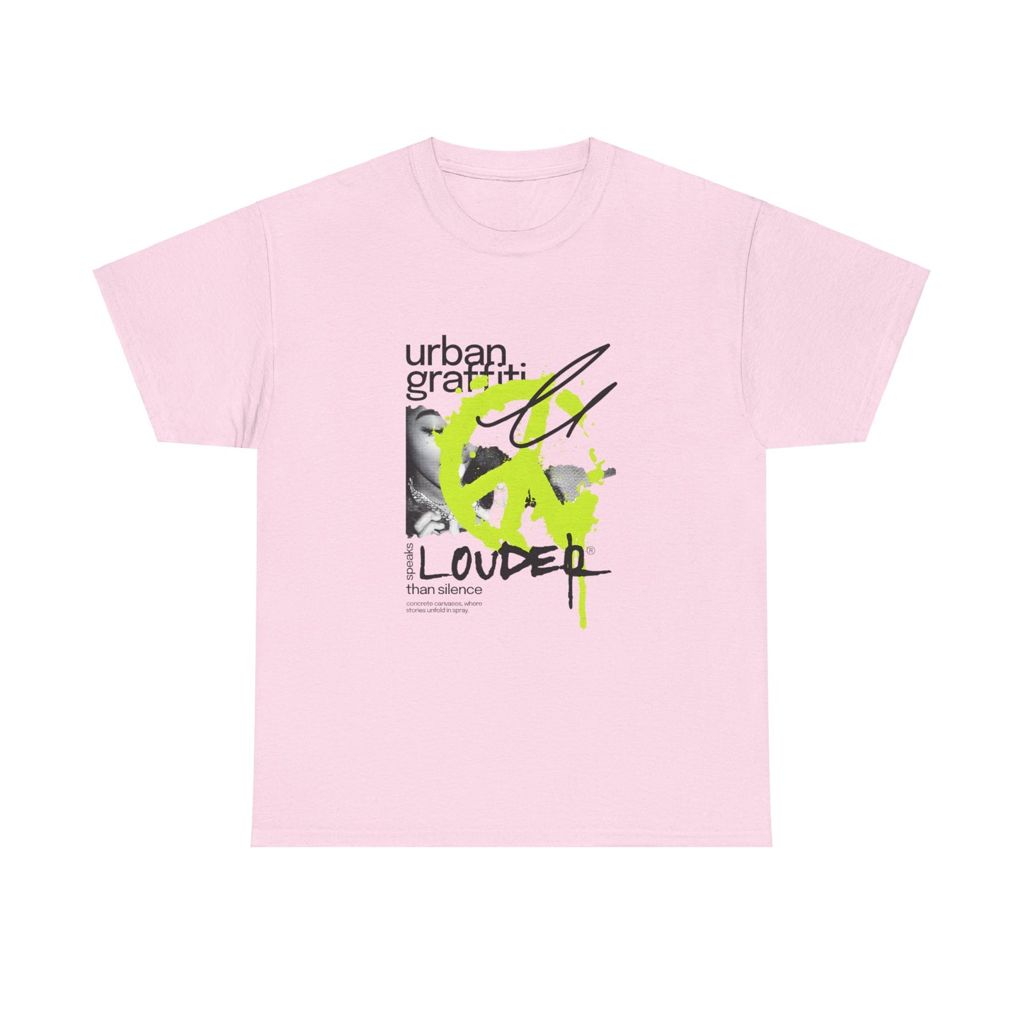 Urban Graffiti Unisex Heavy Cotton Tee | Stylish Graphic T-Shirt for Street Art Lovers - ArtShirt Couture