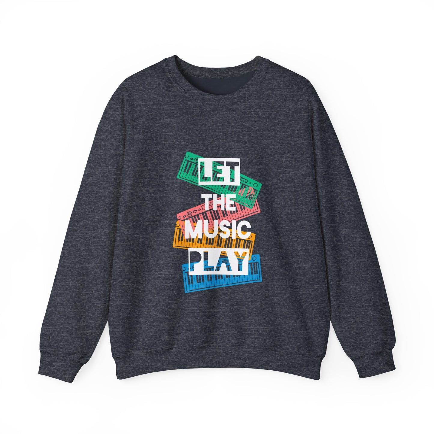 Let the music play Unisex Heavy Blend™ Crewneck Sweatshirt - ArtShirt Couture