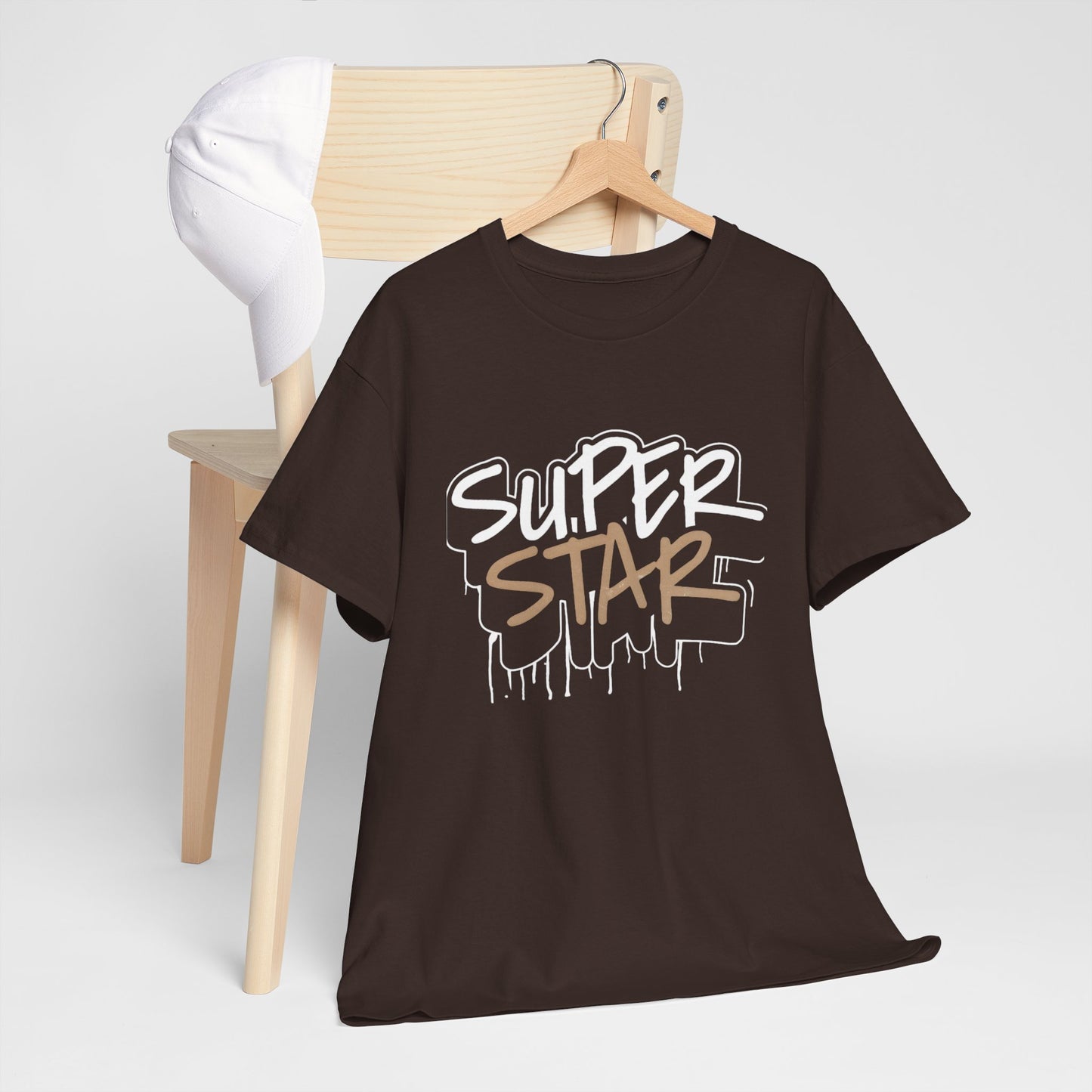 Super Stars Unisex Heavy Cotton Tee | Casual and Stylish T-Shirt for All Ages - ArtShirt Couture
