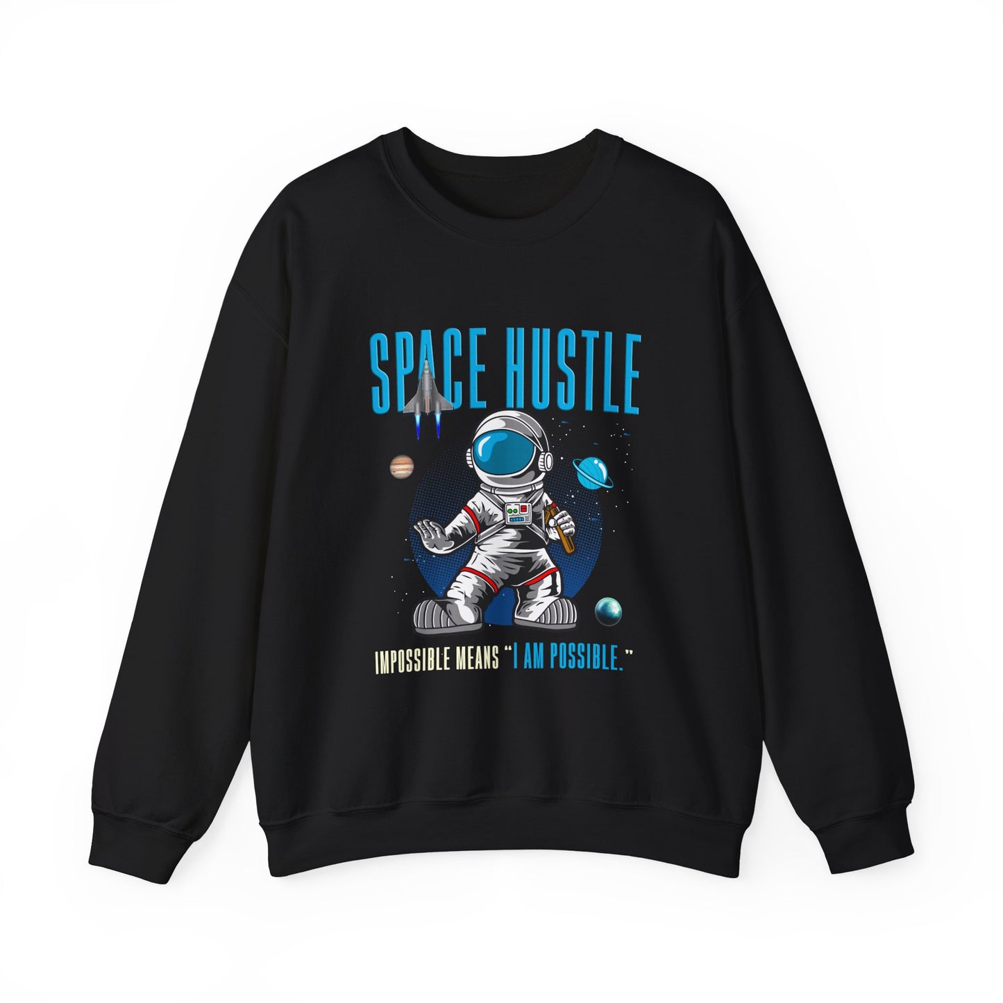 Skateboard Space Hustle Unisex Heavy Blend™ Sweatshirt | Trendy Graphic Sweatshirt for Skateboarding Enthusiasts - ArtShirt Couture
