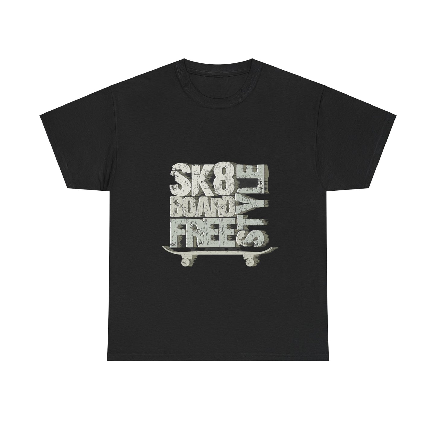 Skateboard Unisex Heavy Cotton Tee | Stylish Graphic T-Shirt for Skateboarding Fans - ArtShirt Couture