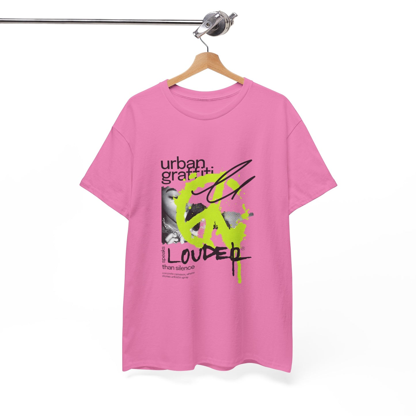 Urban Graffiti Unisex Heavy Cotton Tee | Stylish Graphic T-Shirt for Street Art Lovers - ArtShirt Couture
