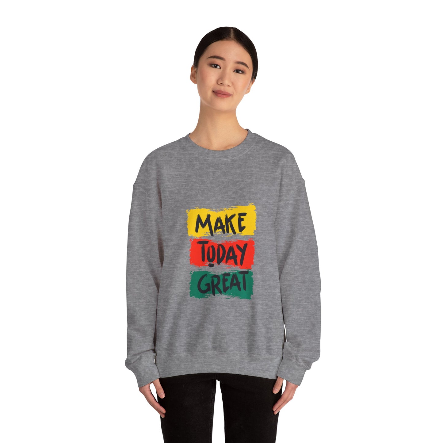 Make Today great Unisex Heavy Blend™ Crewneck Sweatshirt - ArtShirt Couture