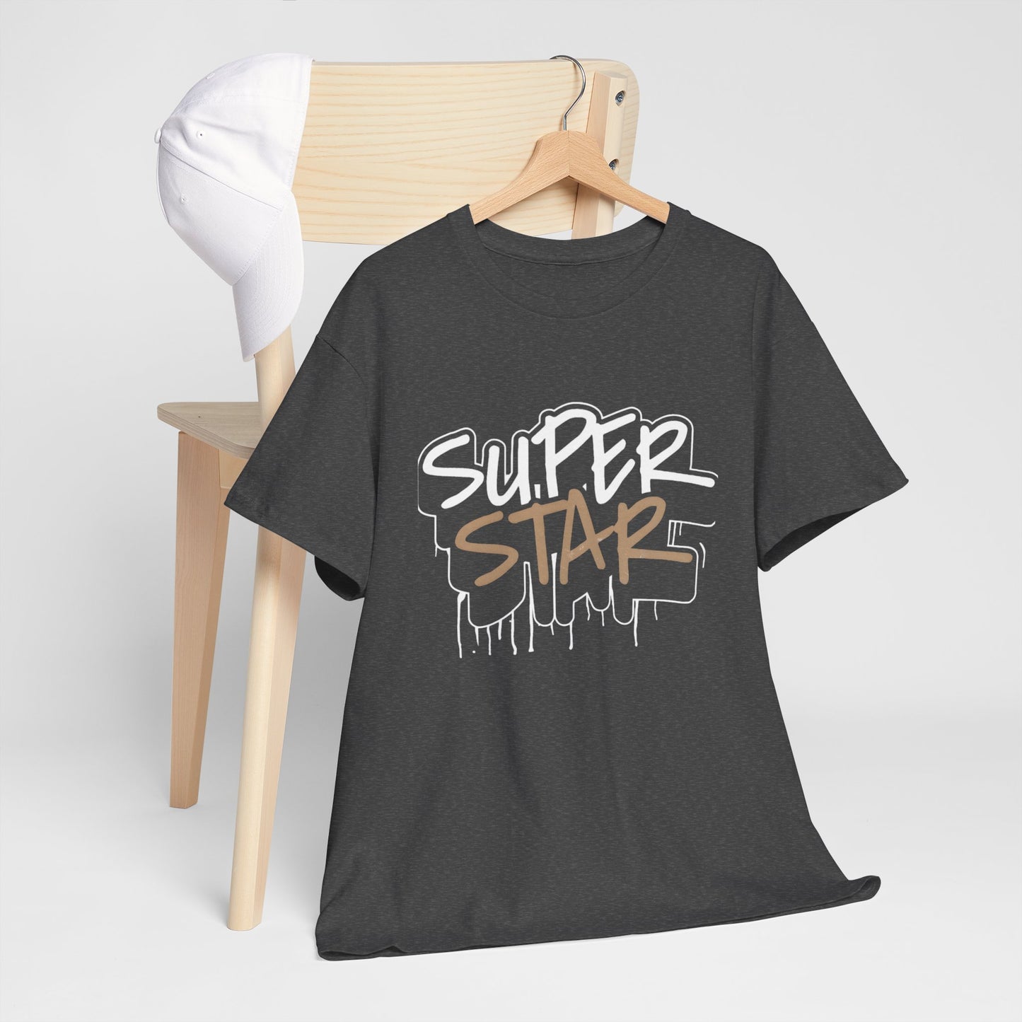 Super Stars Unisex Heavy Cotton Tee | Casual and Stylish T-Shirt for All Ages - ArtShirt Couture