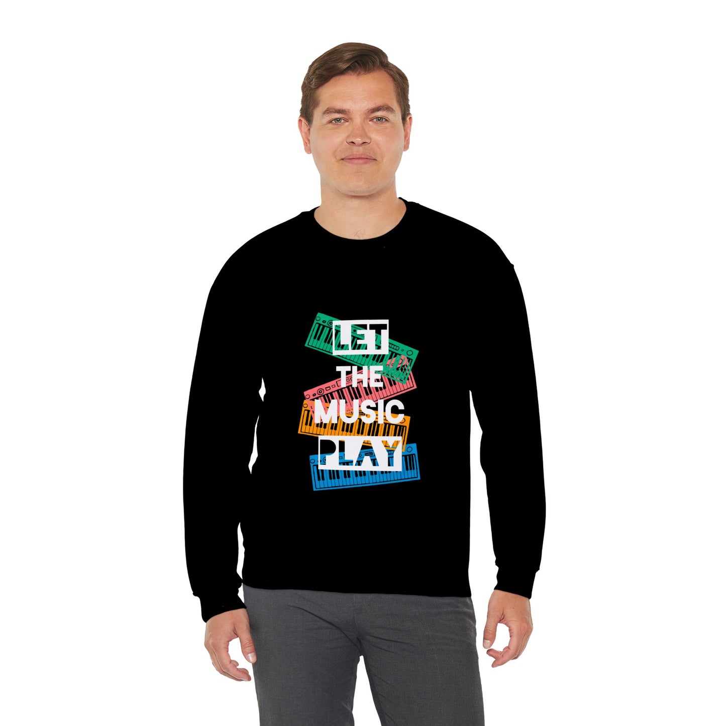 Let the music play Unisex Heavy Blend™ Crewneck Sweatshirt - ArtShirt Couture