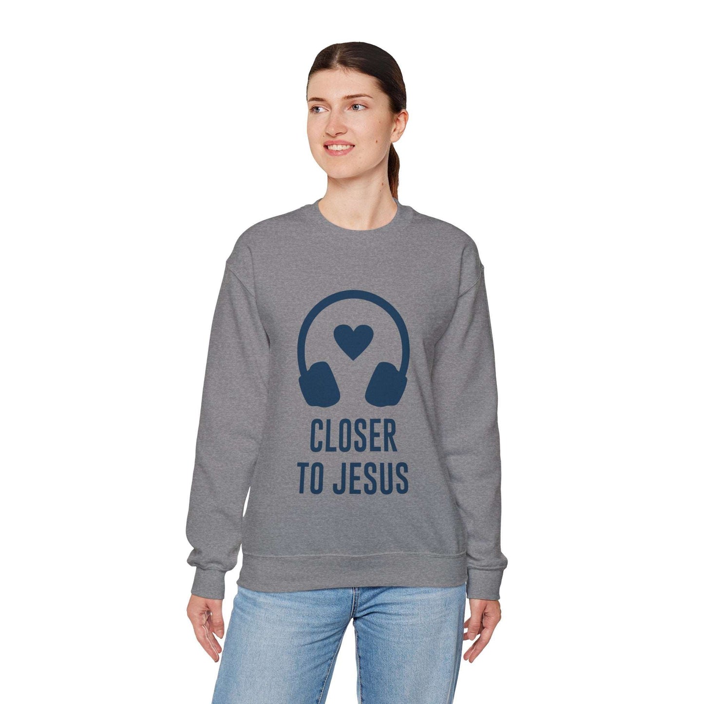 Closer to Jesus Sweatshirt - ArtShirt Couture