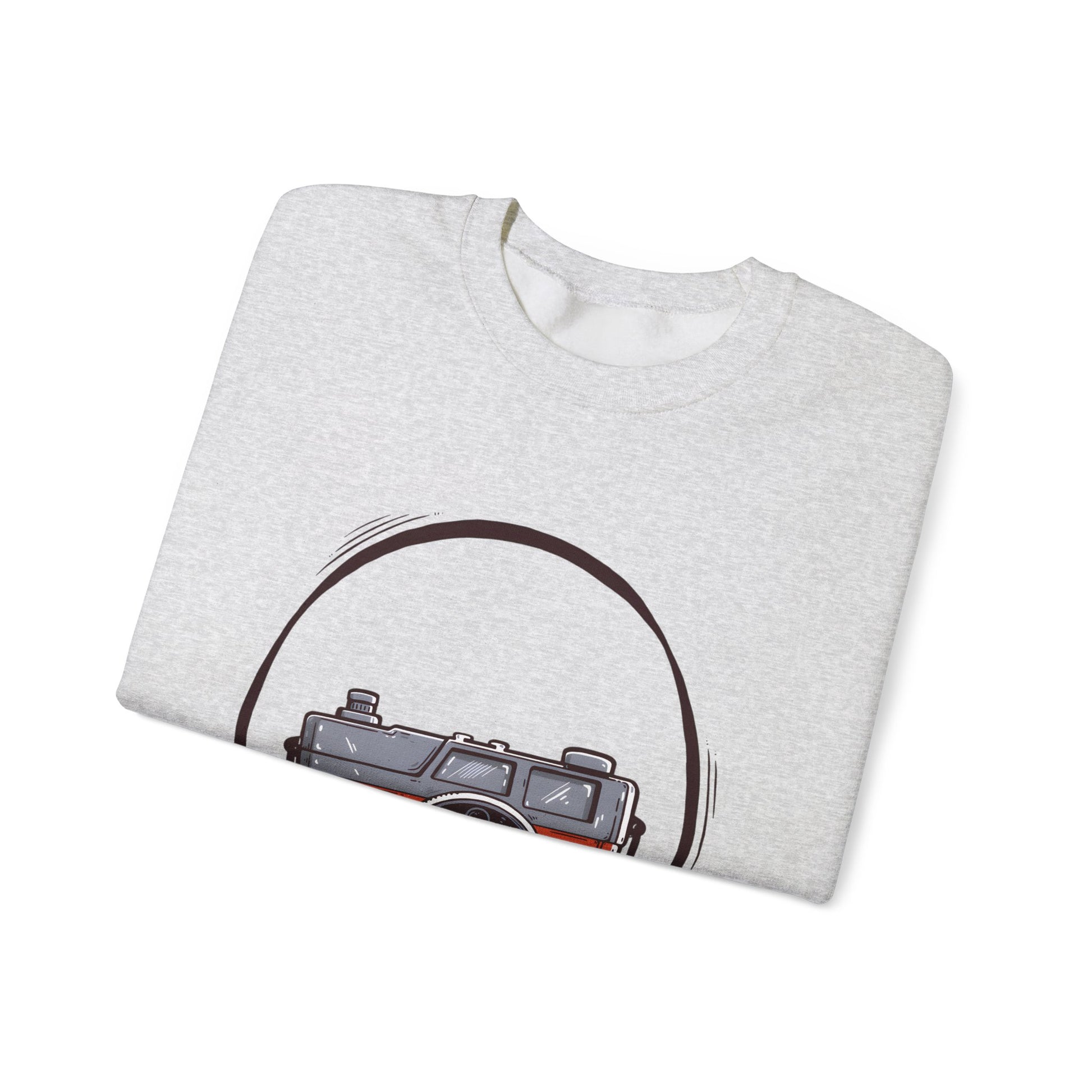 The Camera Unisex Heavy Blend™ Crewneck Sweatshirt | Stylish Graphic Sweatshirt for Photography Lovers - ArtShirt Couture
