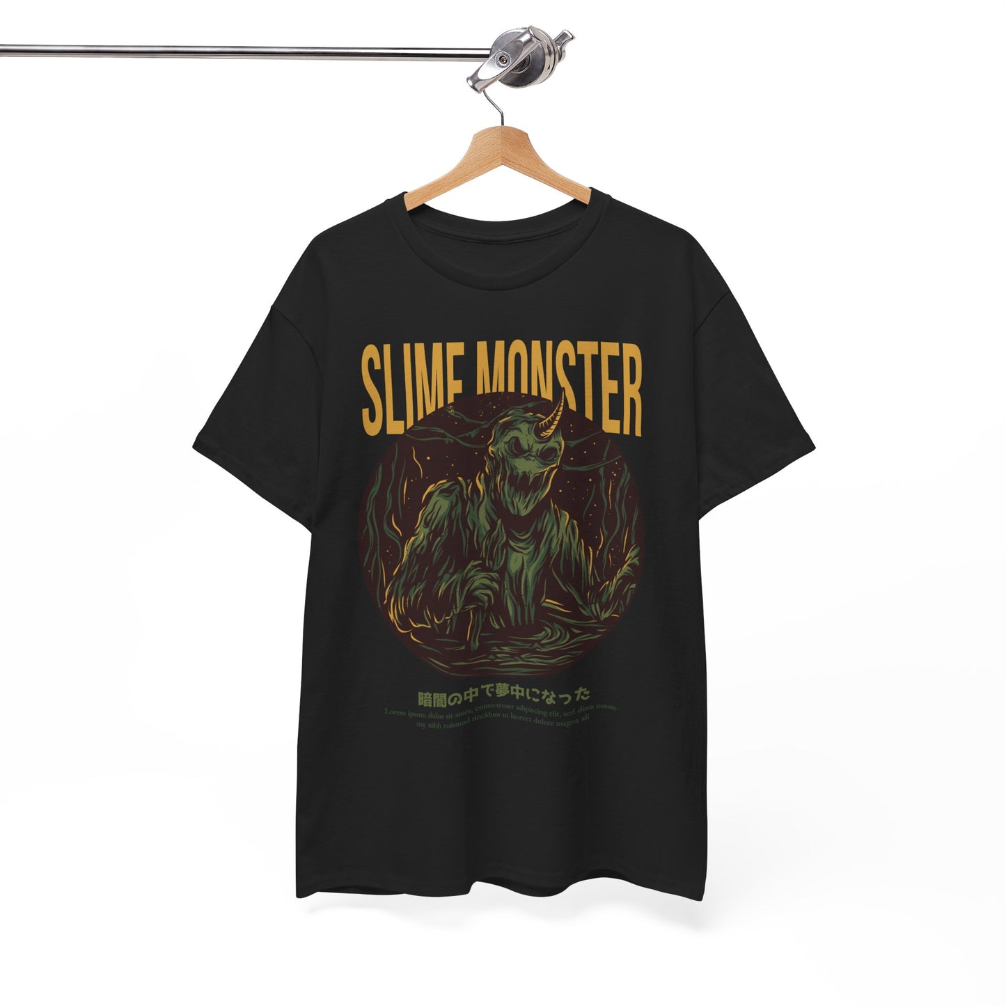Slime Monster Unisex Heavy Cotton Tee | Fun Graphic T-Shirt for Kids and Monster Lovers - ArtShirt Couture