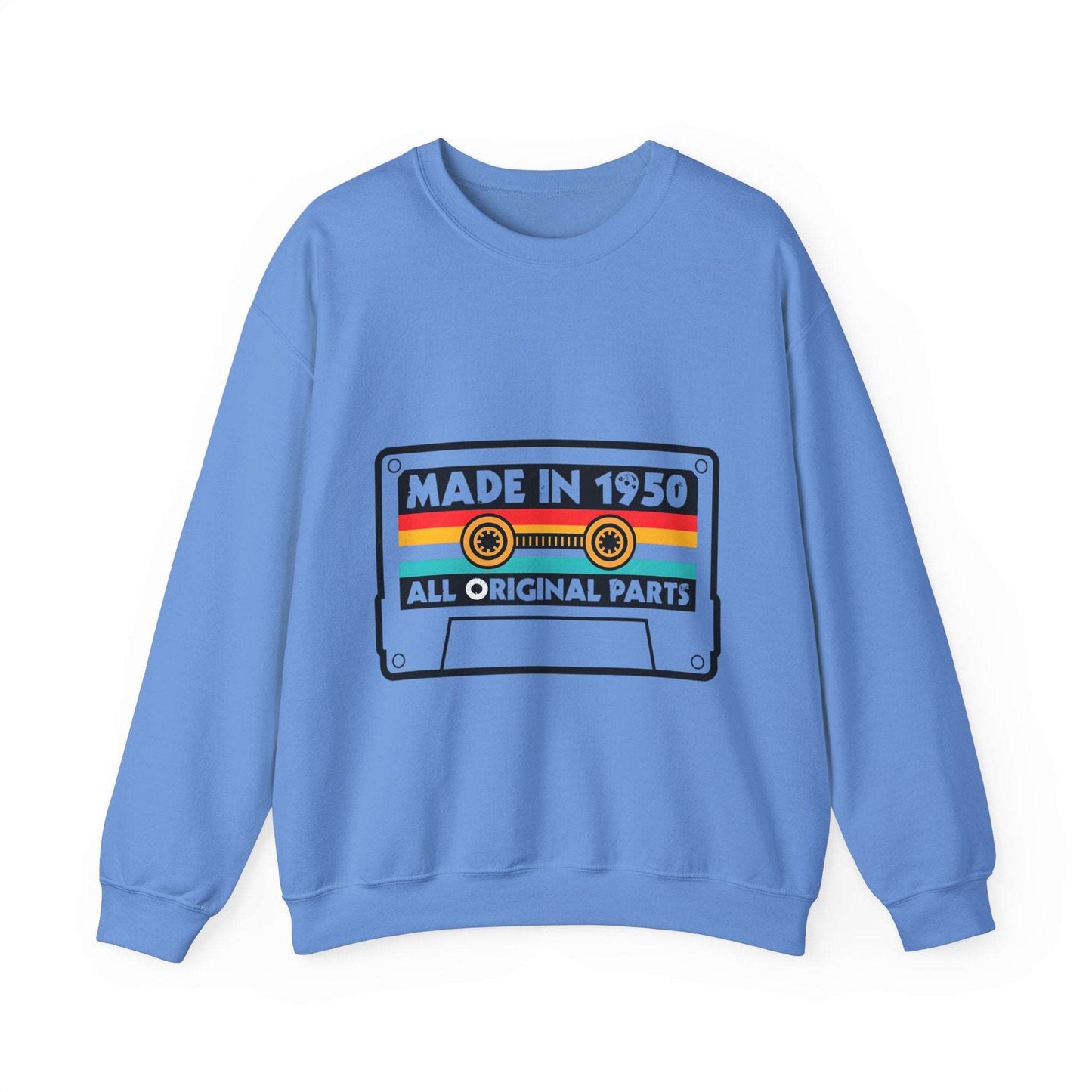 Vintage 1950s Old Tape Cassette Unisex Heavy Blend™ Crewneck Sweatshirt | Retro Graphic Sweatshirt - ArtShirt Couture