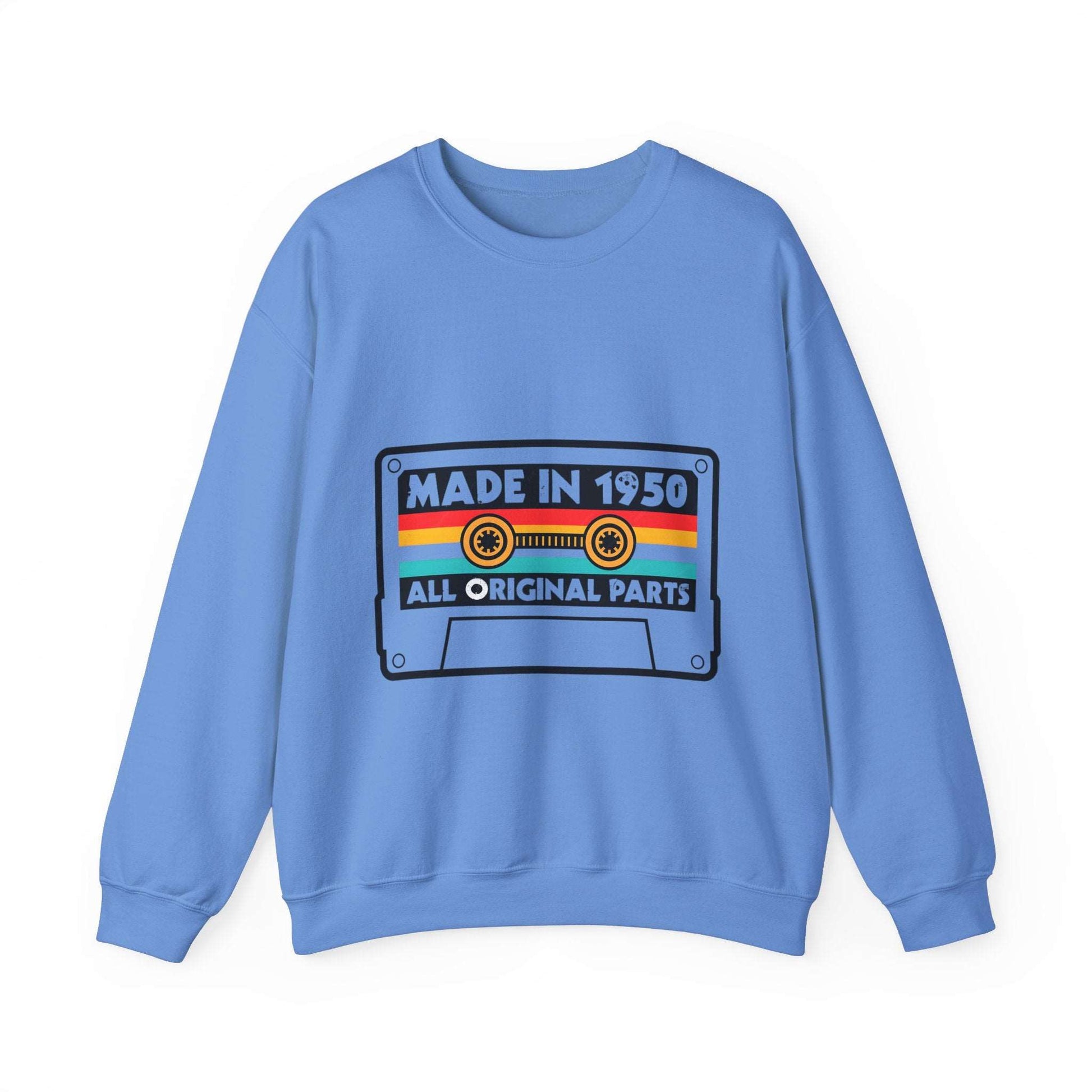 Vintage 1950s Old Tape Cassette Unisex Heavy Blend™ Crewneck Sweatshirt | Retro Graphic Sweatshirt - ArtShirt Couture