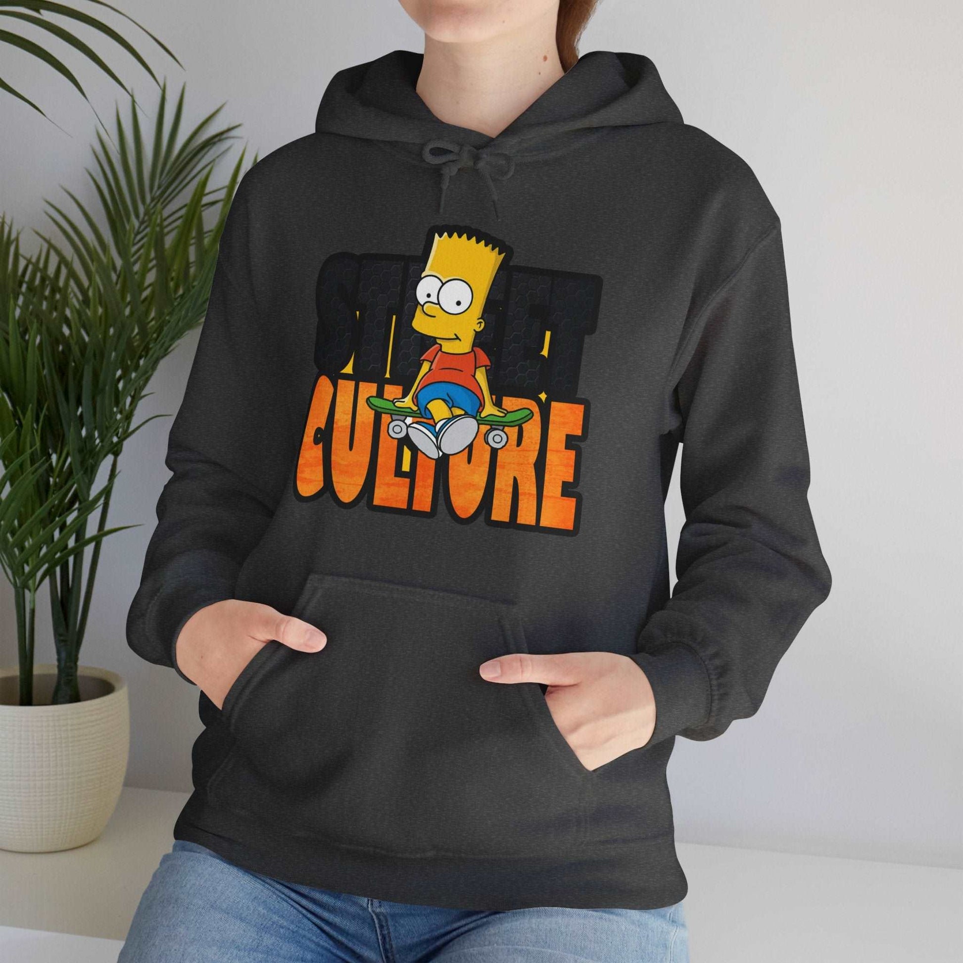 Bart Simpson Designed Unisex Heavy Blend™ Hooded Sweatshirt - ArtShirt Couture