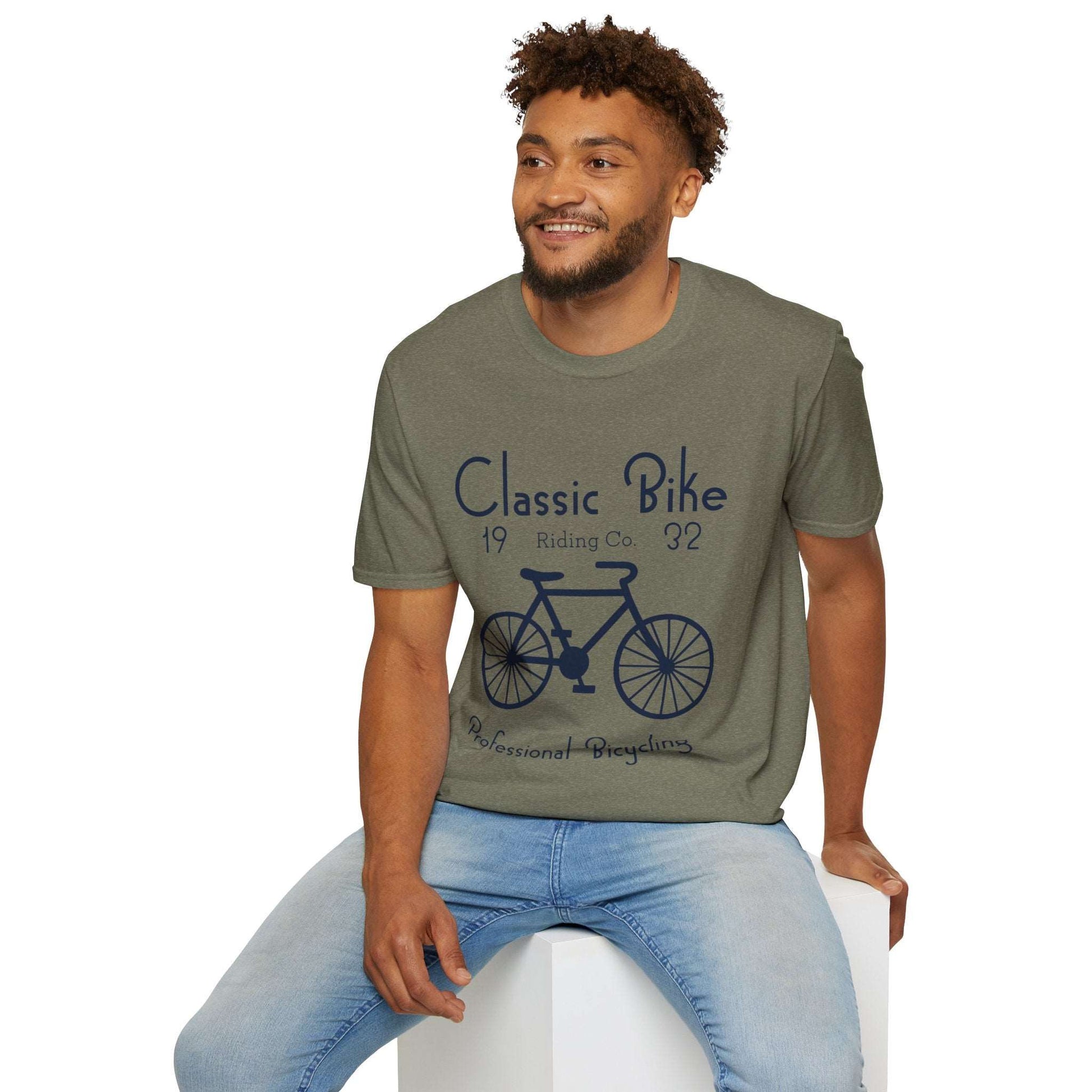 Classic Bike Unisex Softstyle T-Shirt - ArtShirt Couture