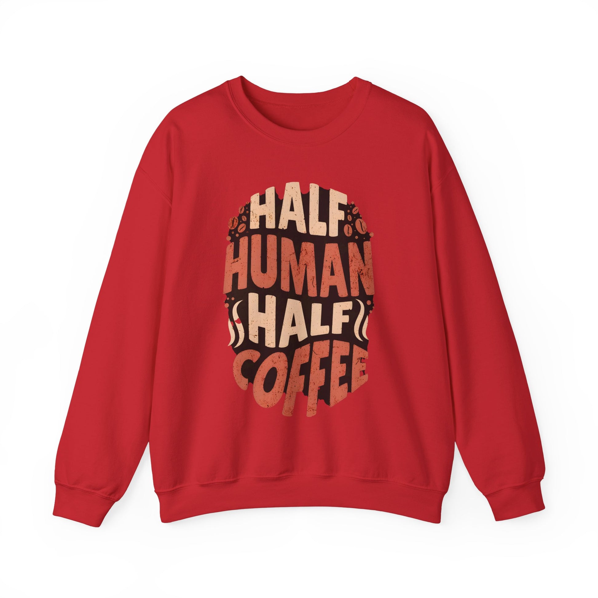 Half Human Half Coffee Graphic - Unisex - Sweatshirt - Artshirtcouture