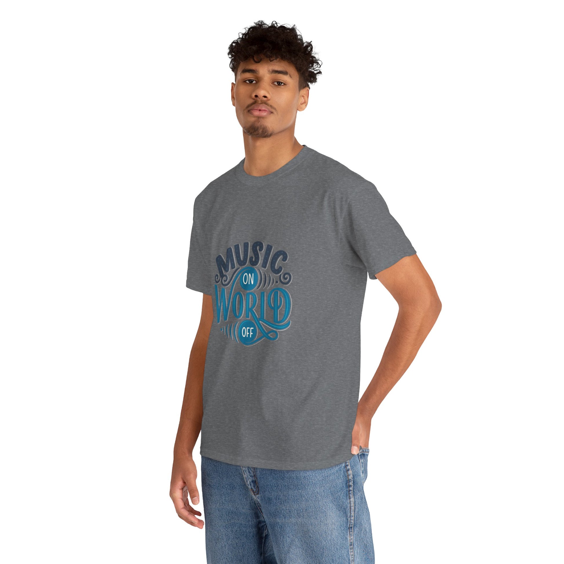 Music World Unisex Heavy Graphic Cotton Tee - ArtShirt Couture