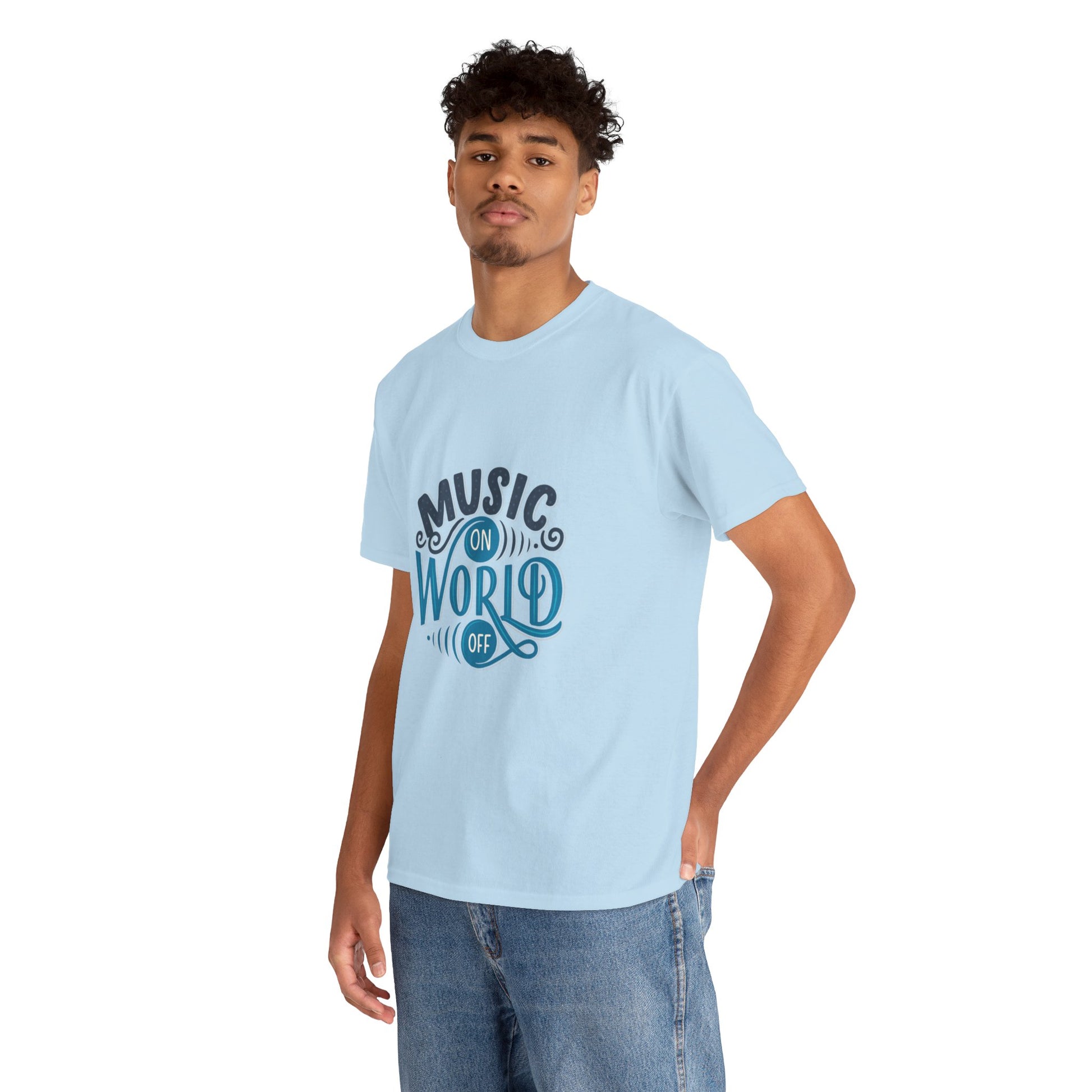 Music World Unisex Heavy Graphic Cotton Tee - ArtShirt Couture