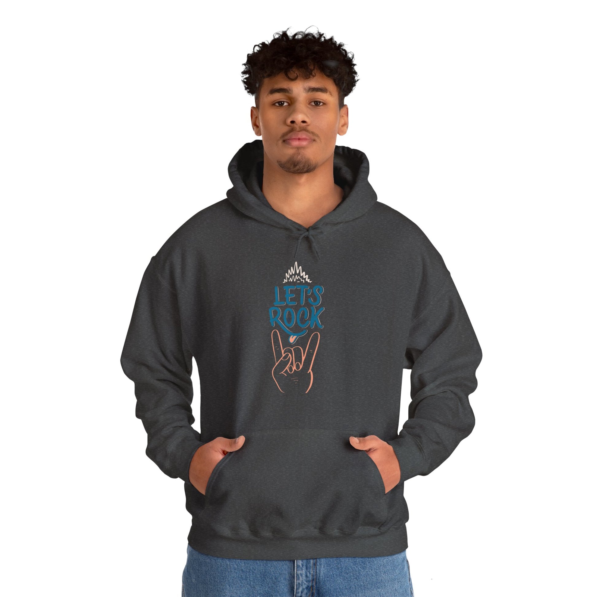 Let's Rock music designed hoodie unisex - ArtShirt Couture