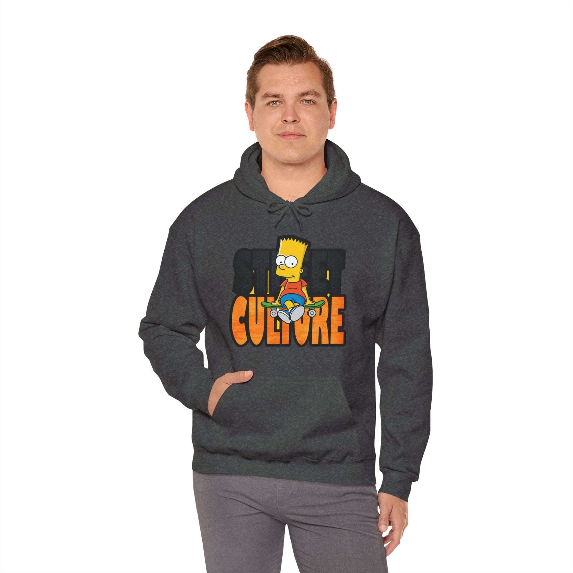 Bart Simpson Designed Unisex Heavy Blend™ Hooded Sweatshirt - ArtShirt Couture