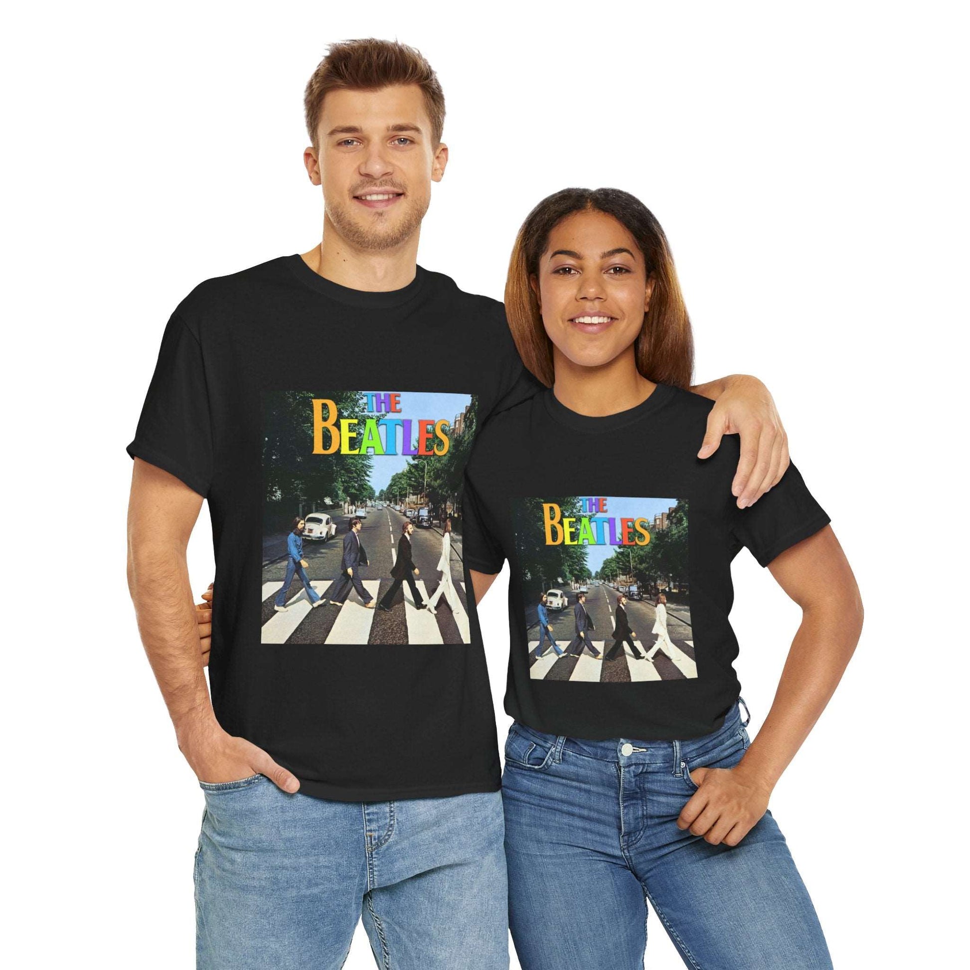 The Beatles Unisex Heavy Cotton Tee | Classic Graphic T-Shirt for Music Fans - ArtShirt Couture