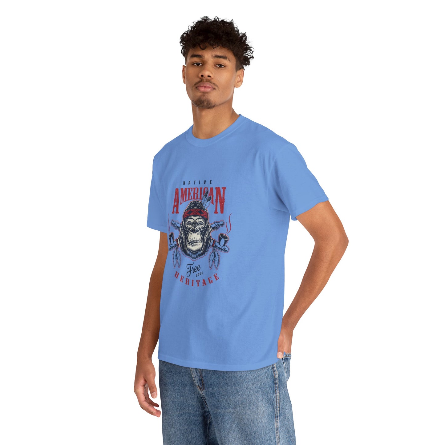 Native American graphic Unisex Heavy Cotton Tee - ArtShirt Couture